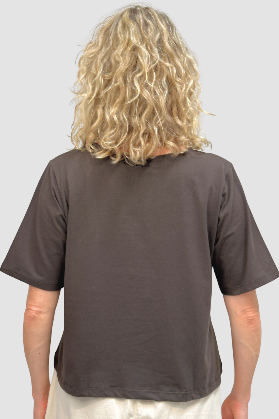 Organic Flex Crew Tee - Coffee