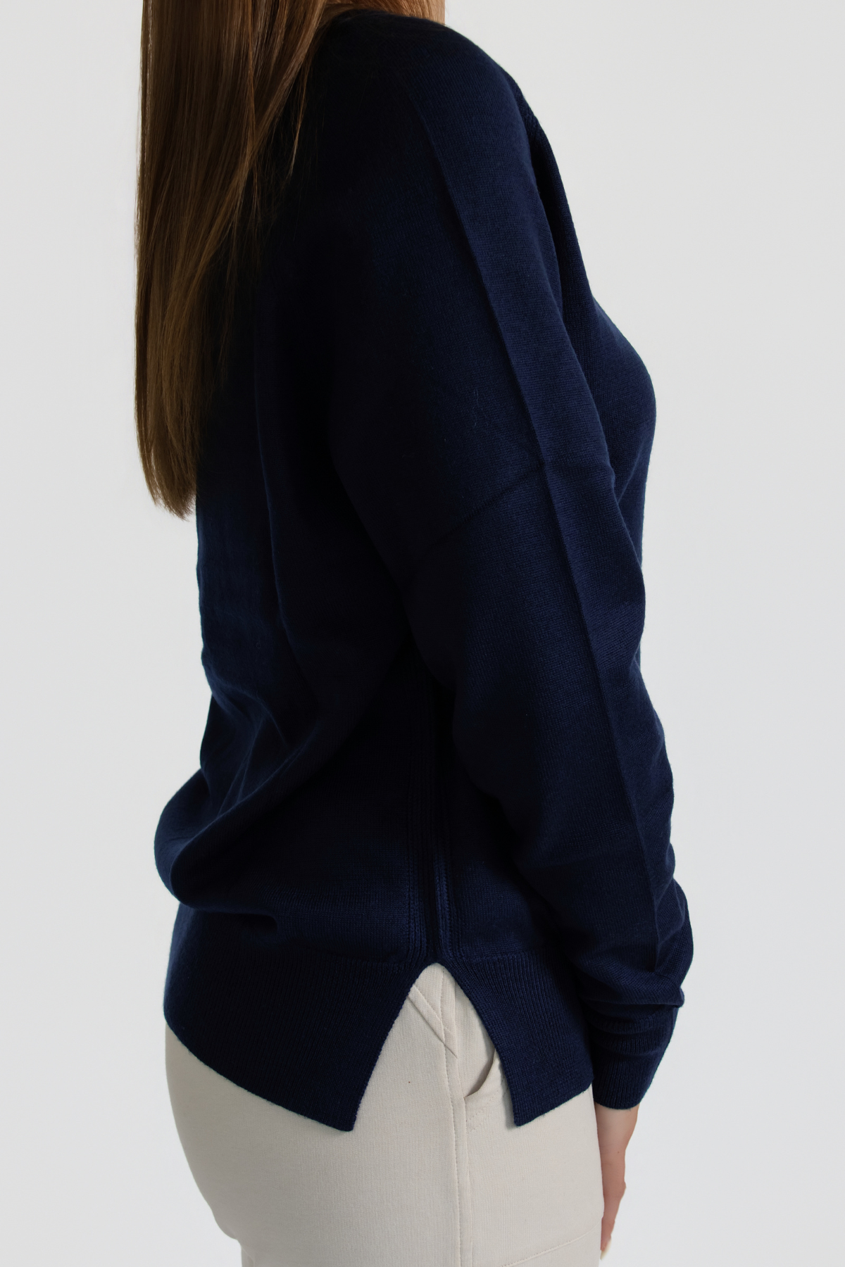 Merino Cable Knit Jumper - Midnight