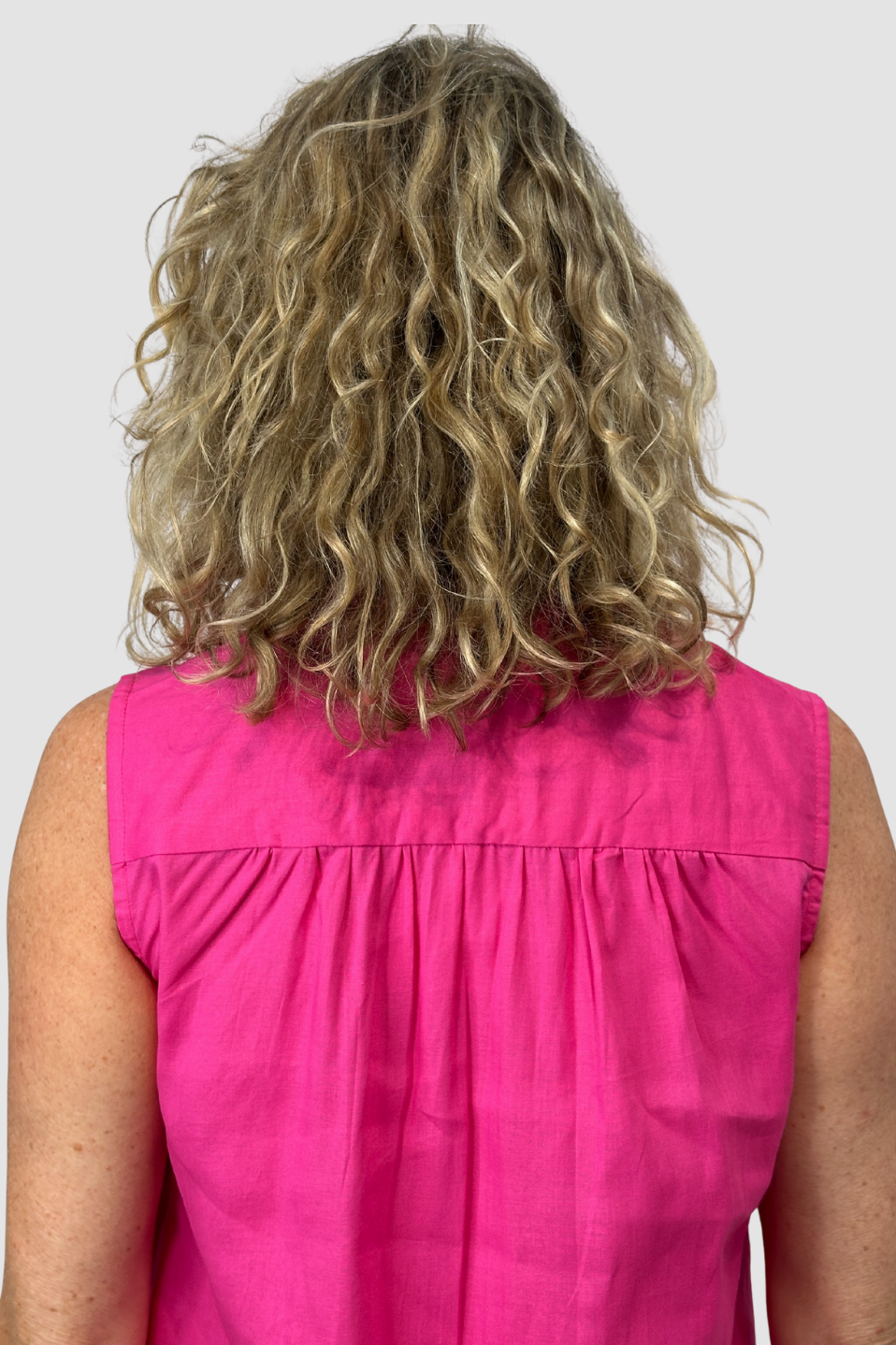 Hot Pink Ruffle Day Dress