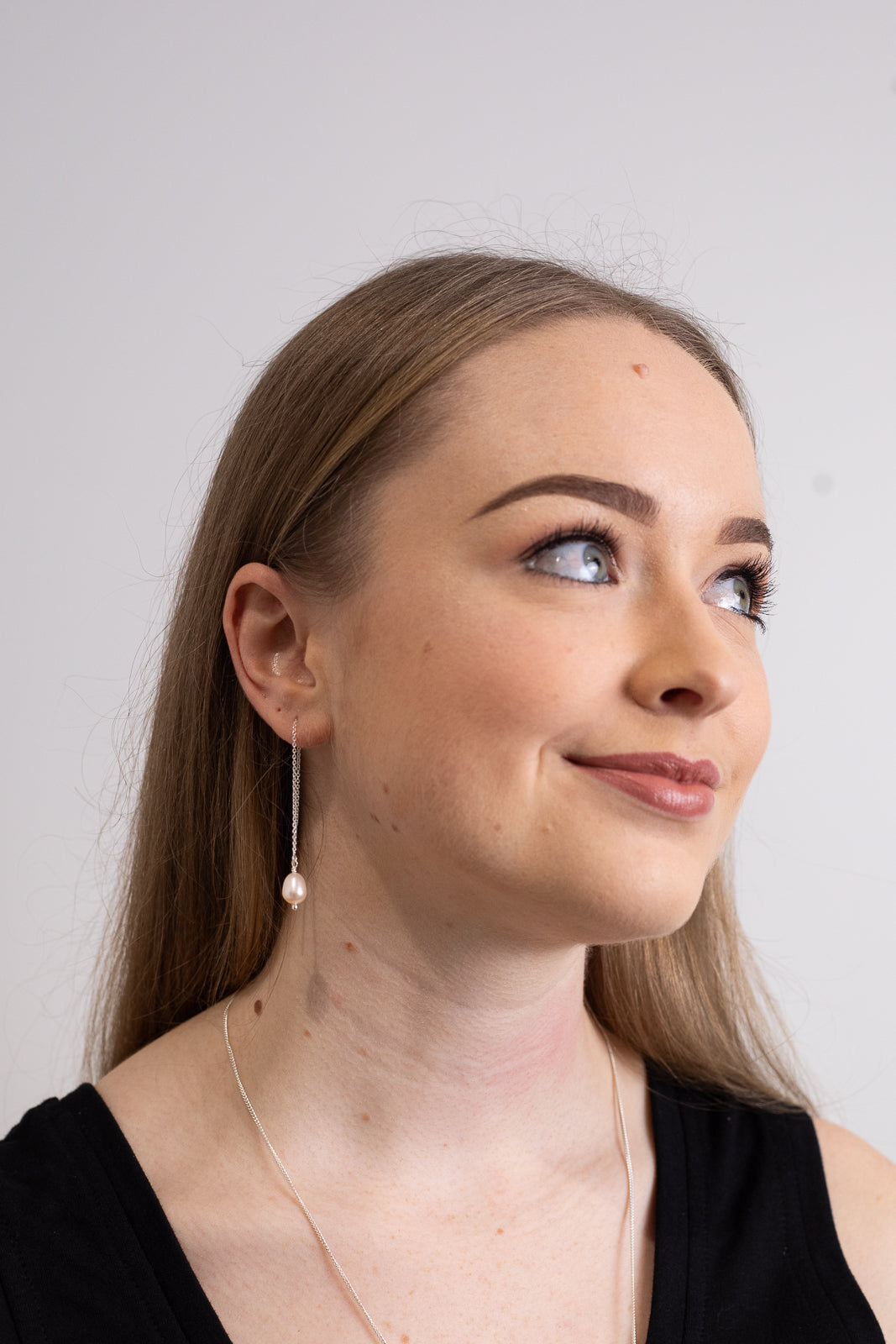 Freshwater Pearl Threader Earrings