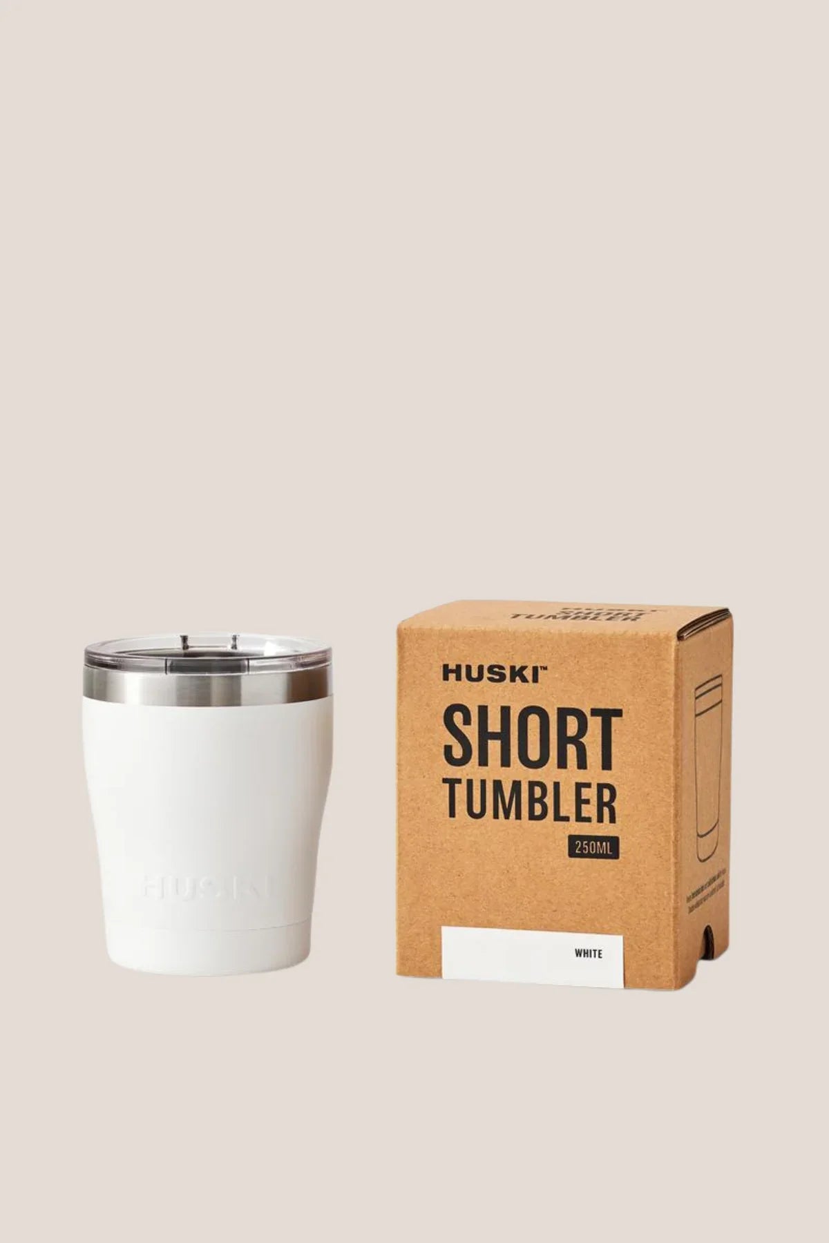 Huski Short Tumbler - White