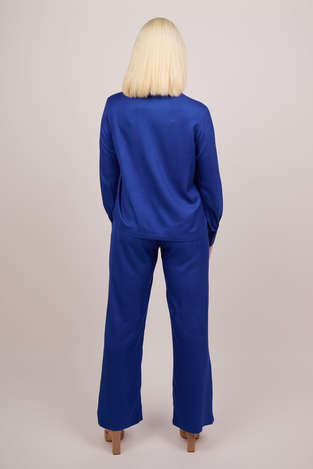 Elasticated pants - Cobalt