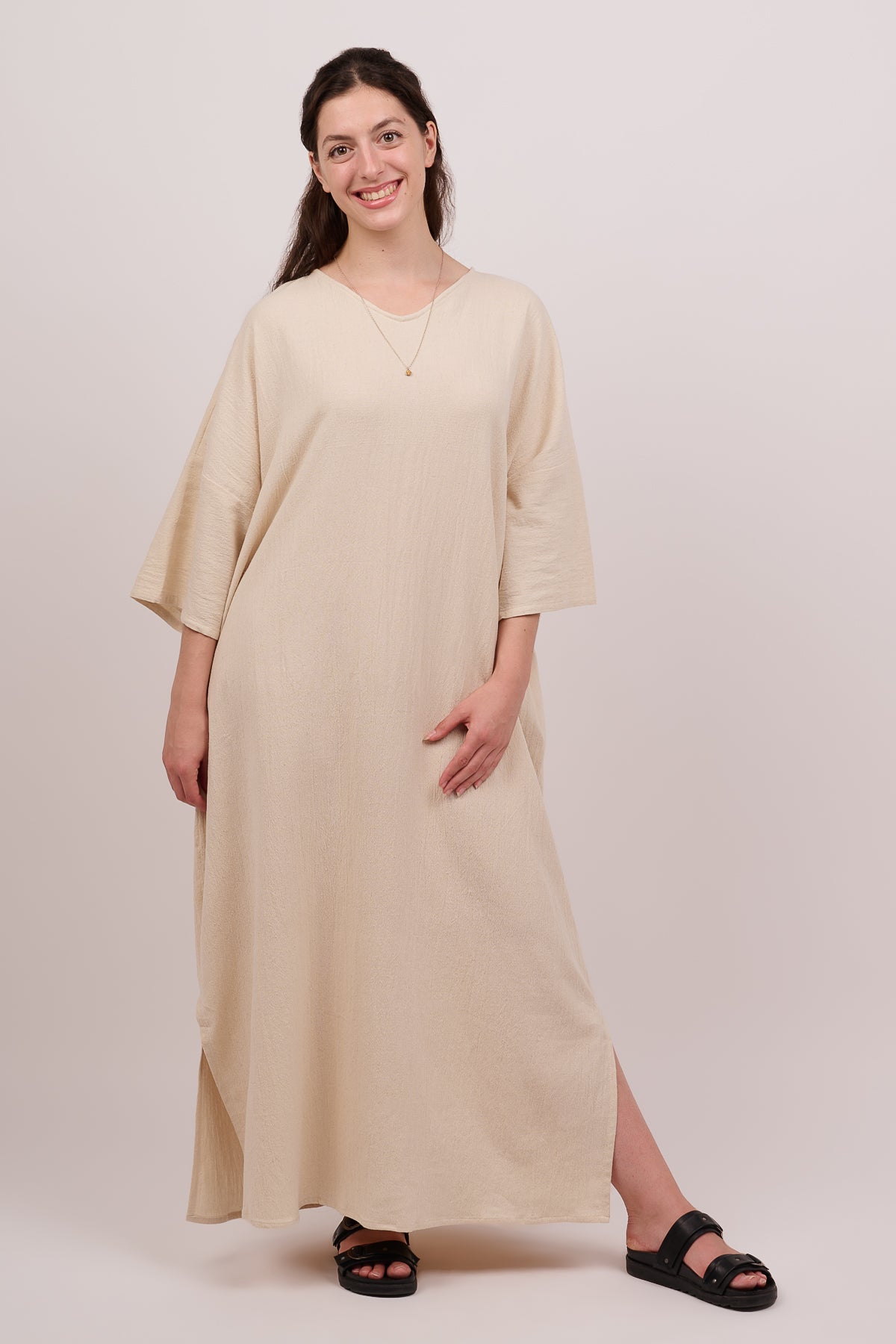 Crushed Cotton Kaftan