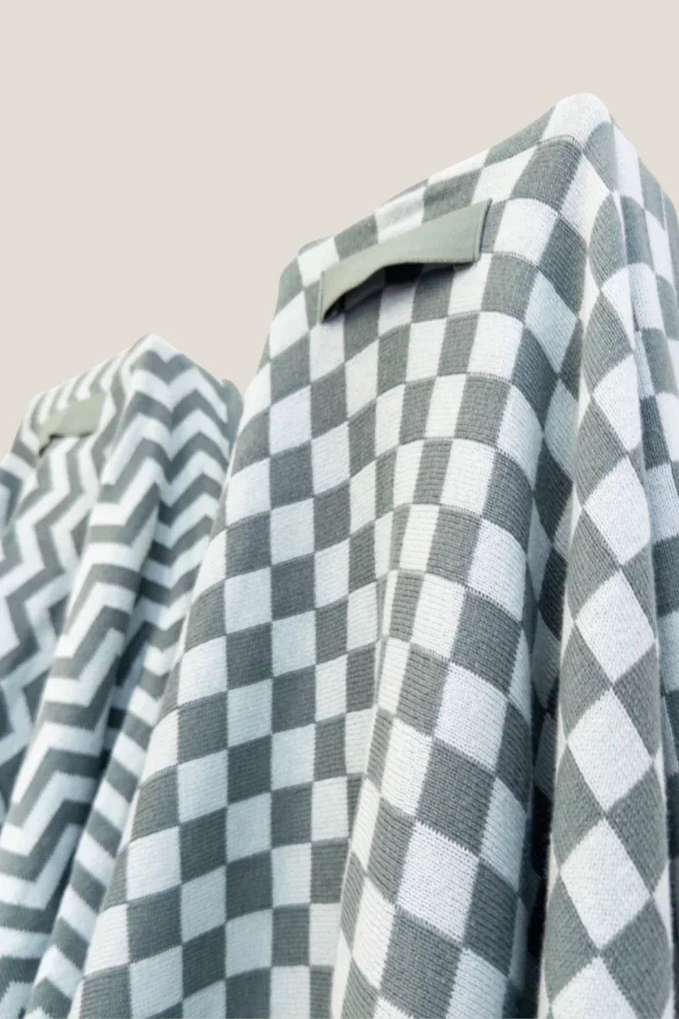 Hair Towel Mini - Seafoam Chequer