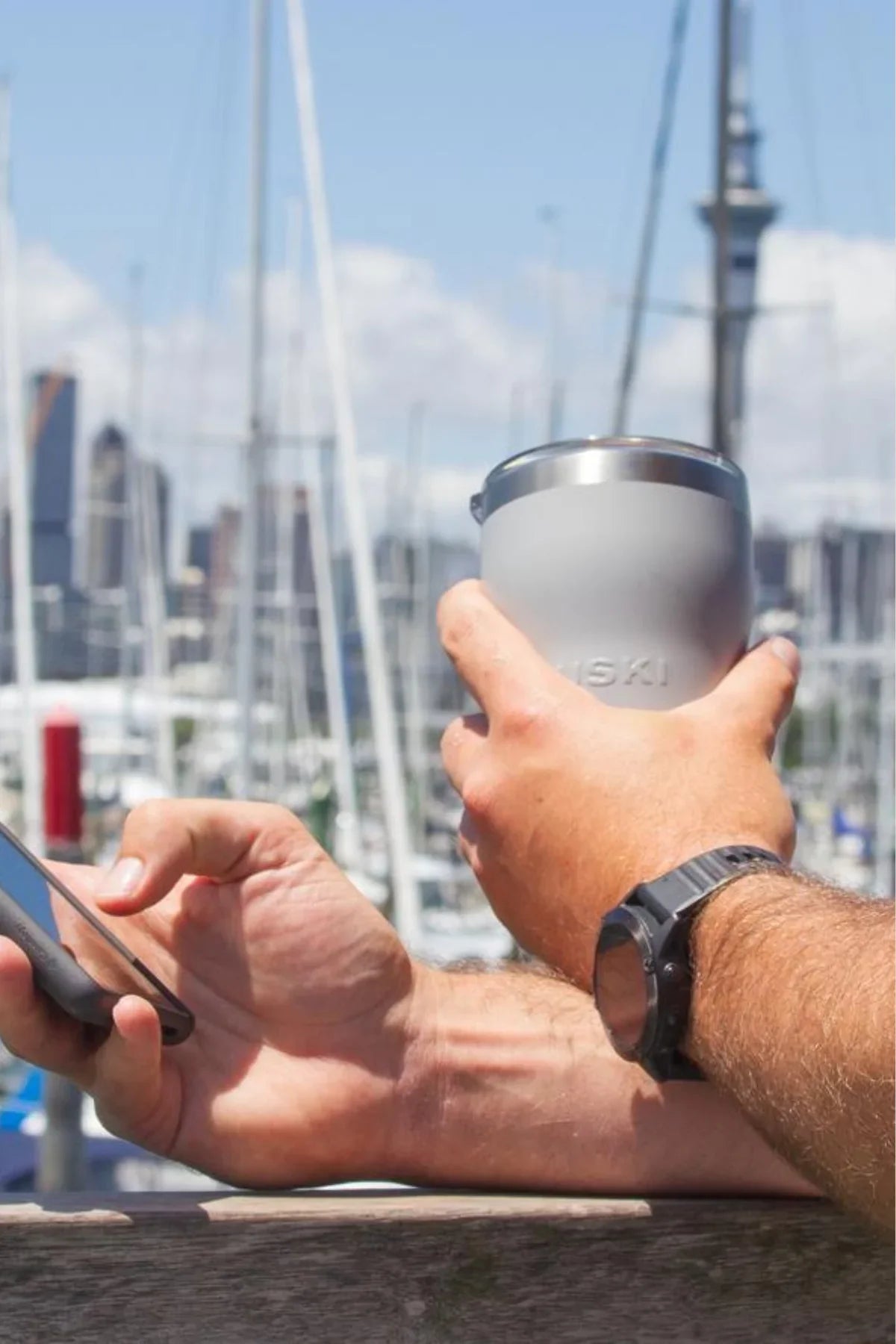 silver/gray tumbler huski new zealand