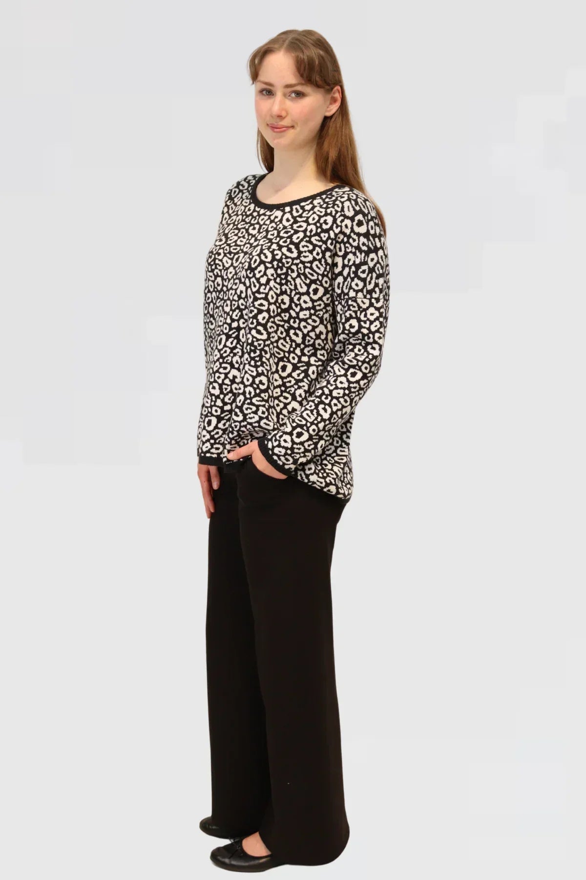 Cotton Jacquard Sweater - Apple