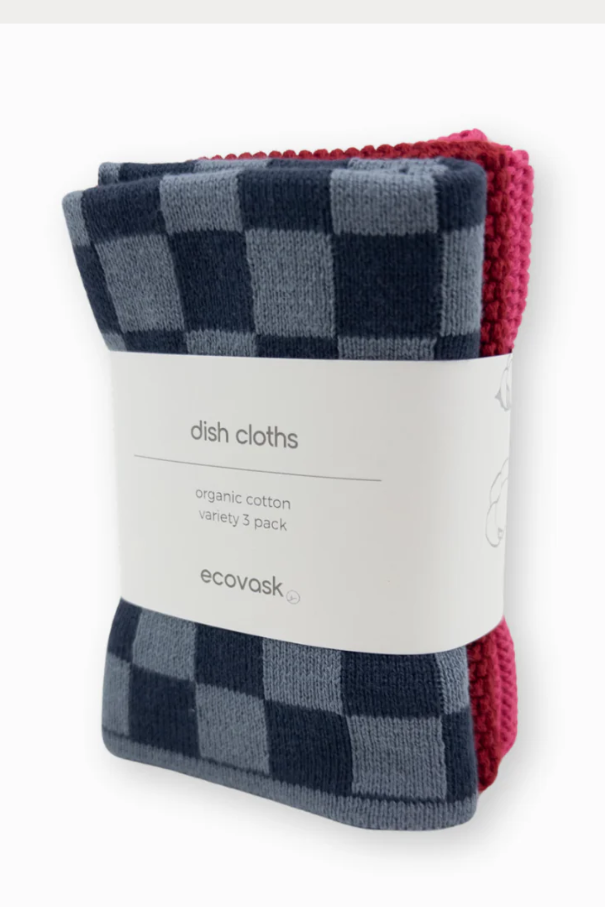 Dishcloth Variety 3pk - Sangria