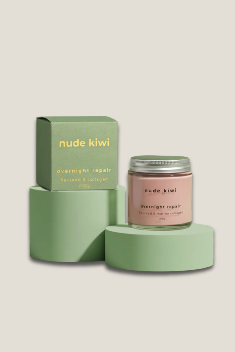 Nude KIwi Overnight Repair Flaxseed & Collagen - 30g