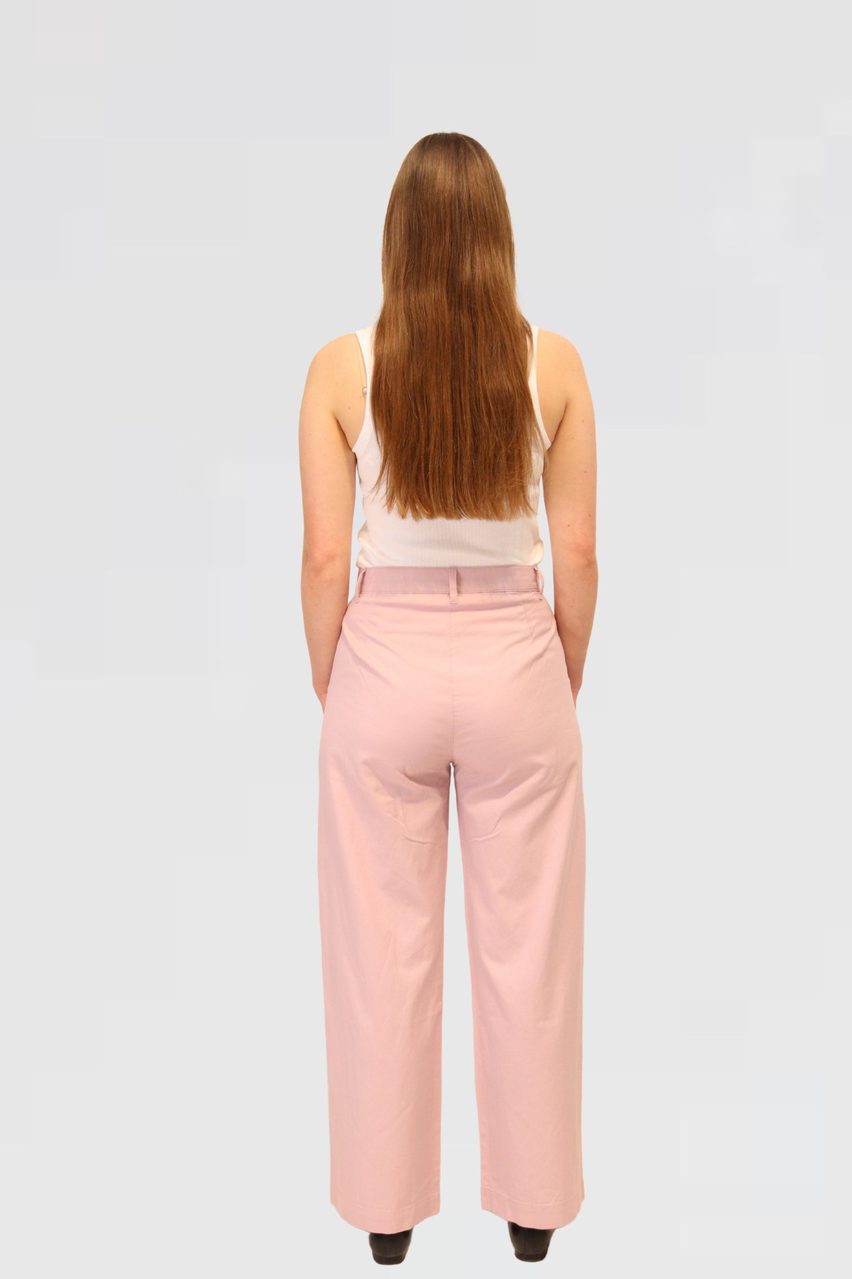 Dusty Pink High-Waisted Pants
