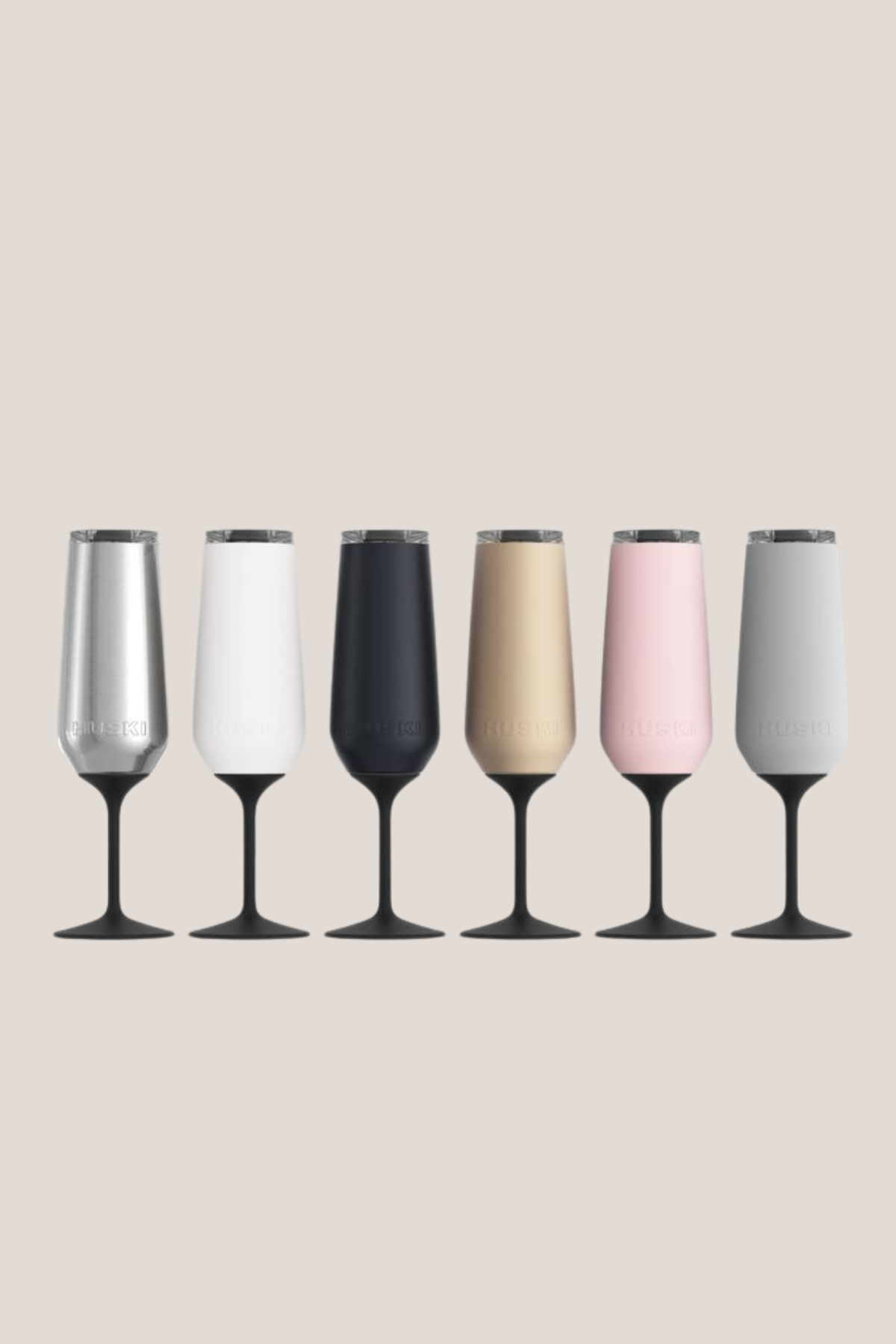 Huski Champagne Flute - Powder Pink