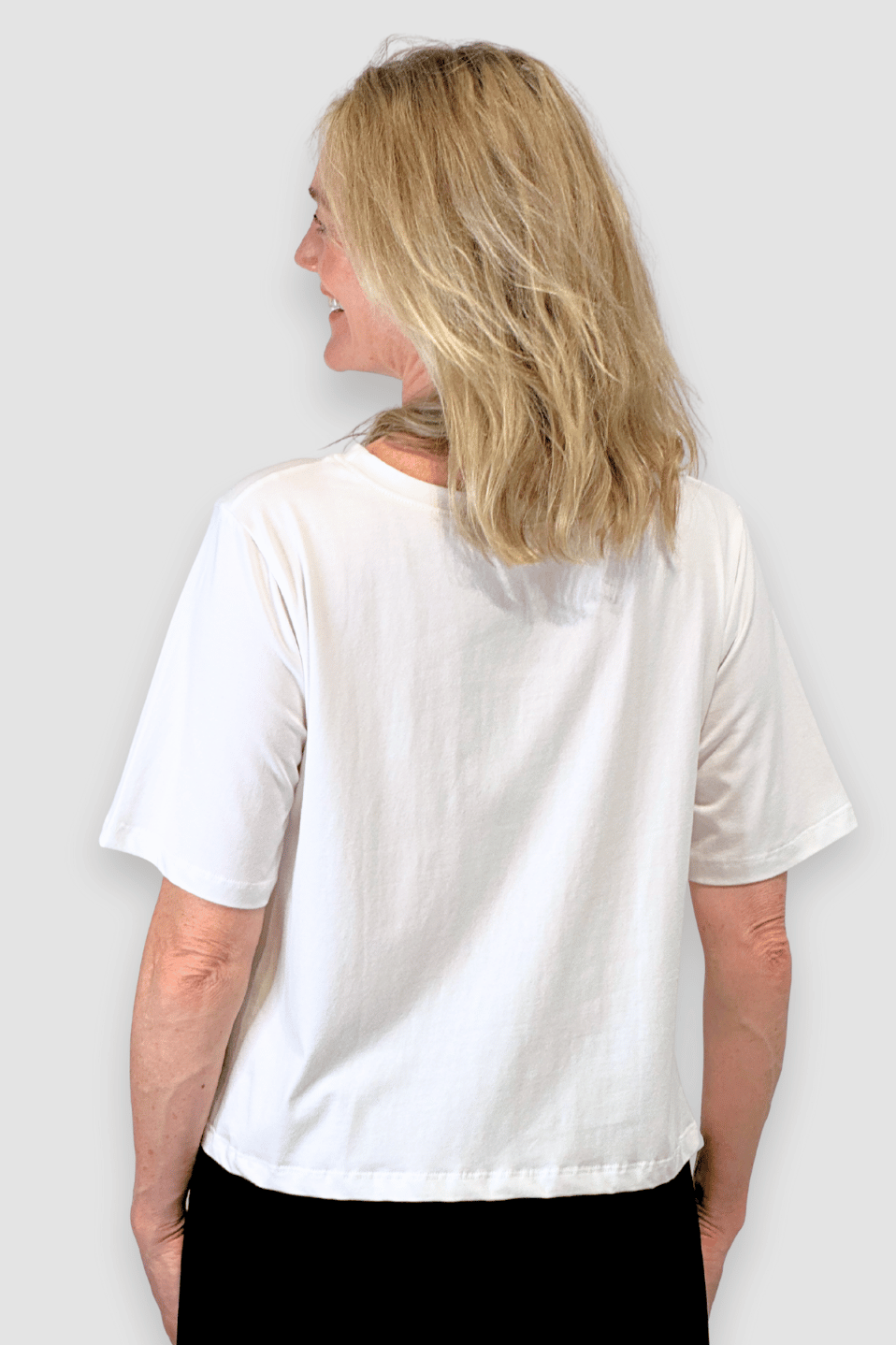Organic Flex Crew Tee - White