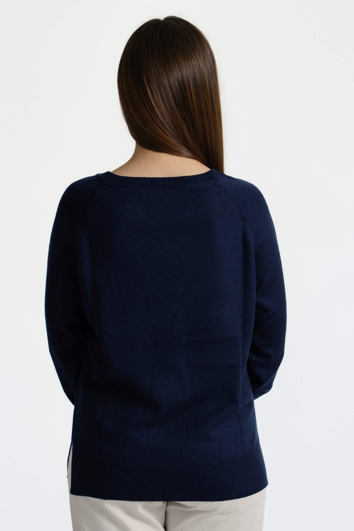 Merino Cable Knit Jumper - Midnight