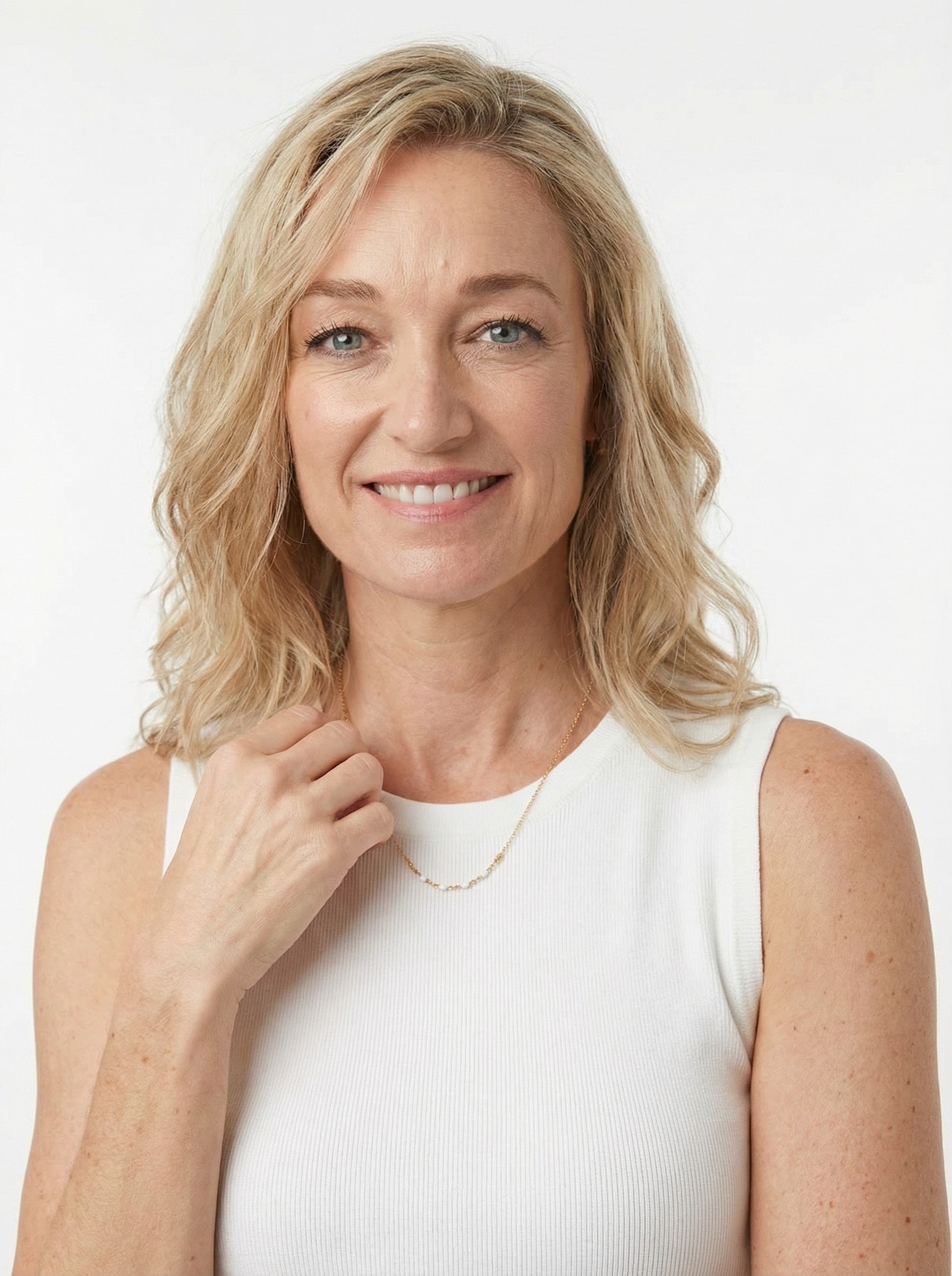 Ivory Enamel Satellite Necklace