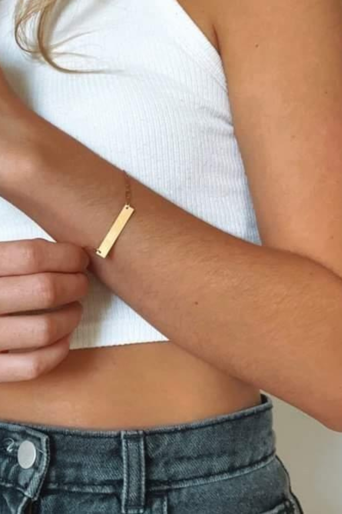 Gold Bar Bracelet