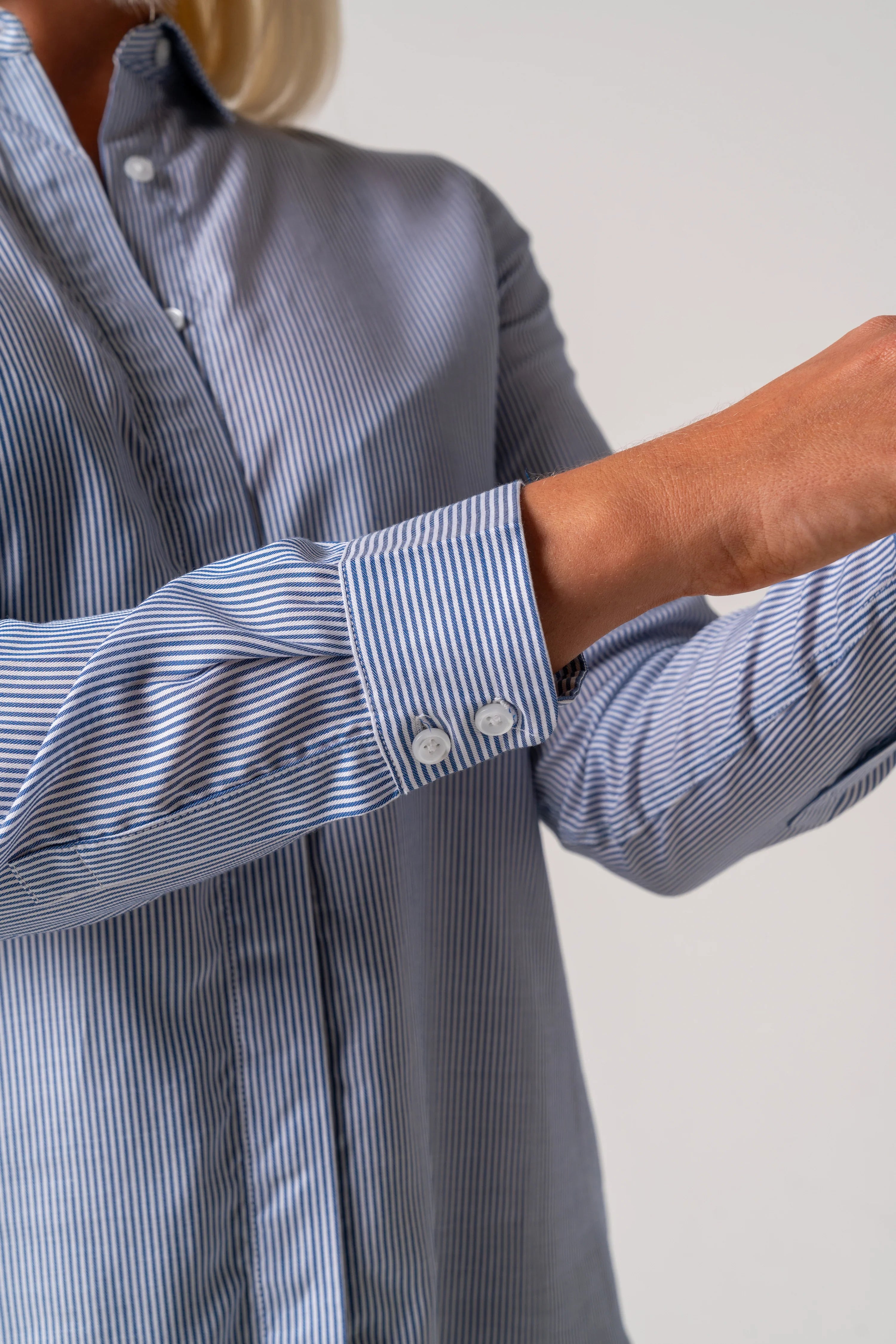 Sky pinstripe shirt