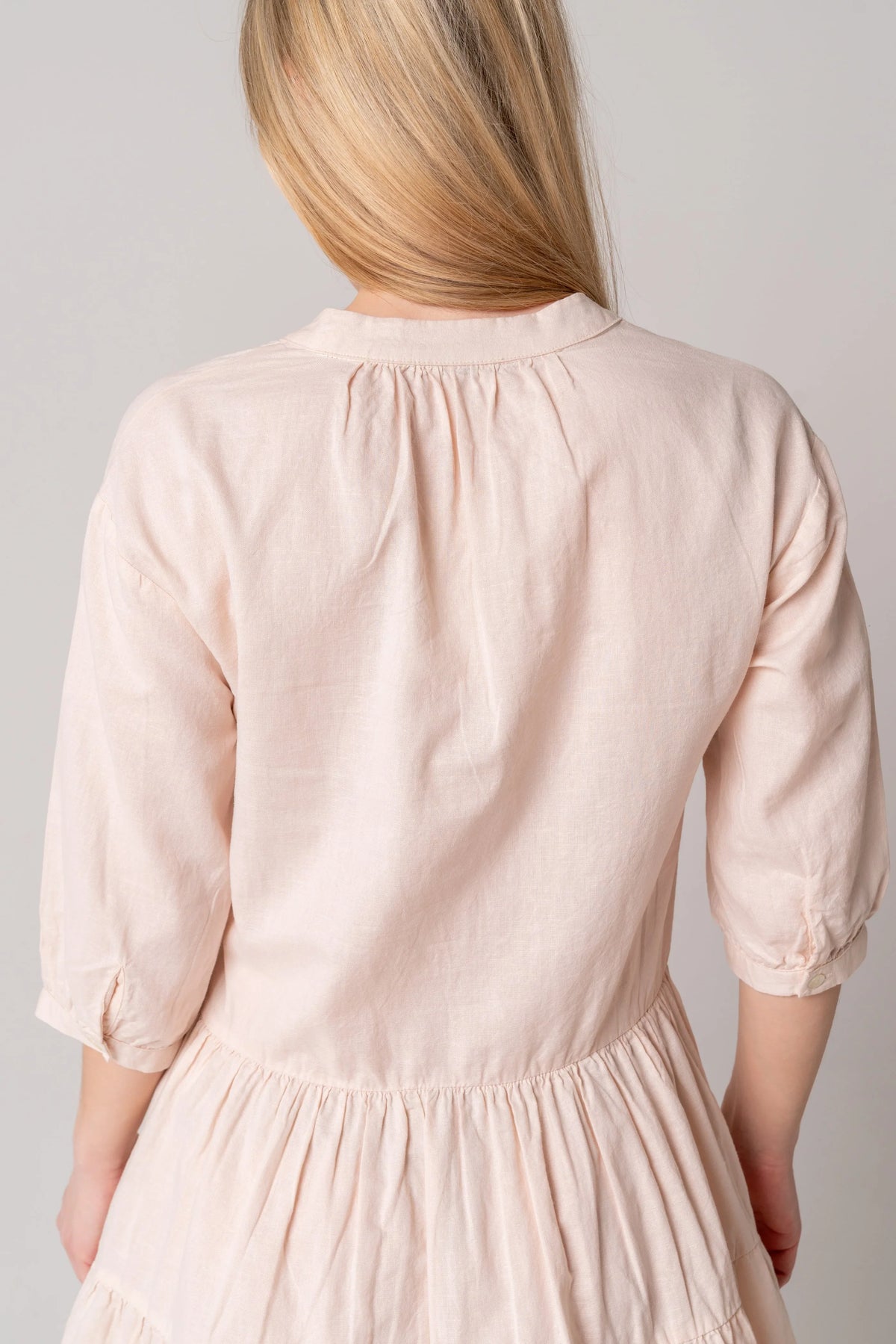 Petal Whisper Linen Cotton Dress