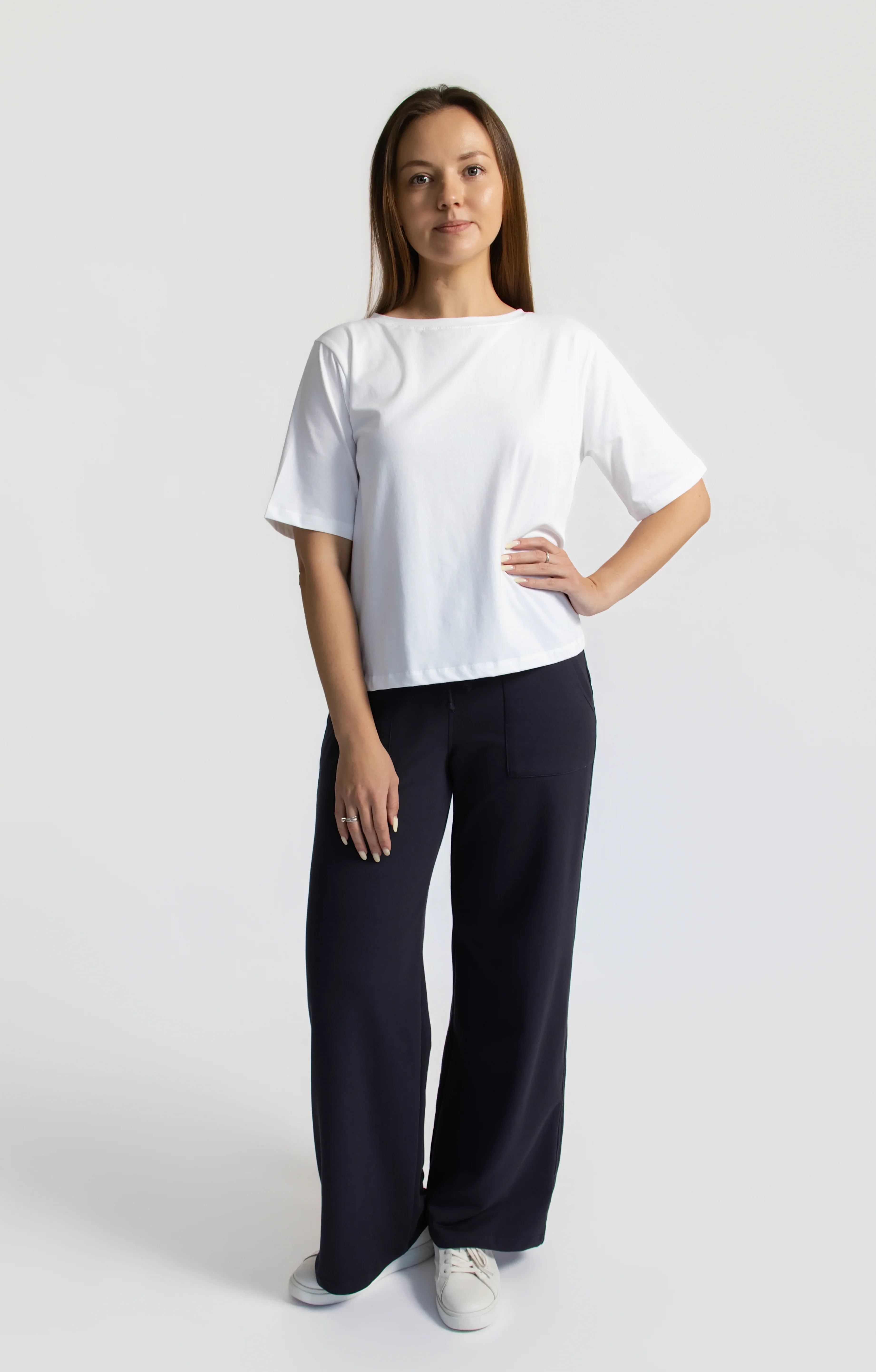 Organic Flex Crew Tee - White
