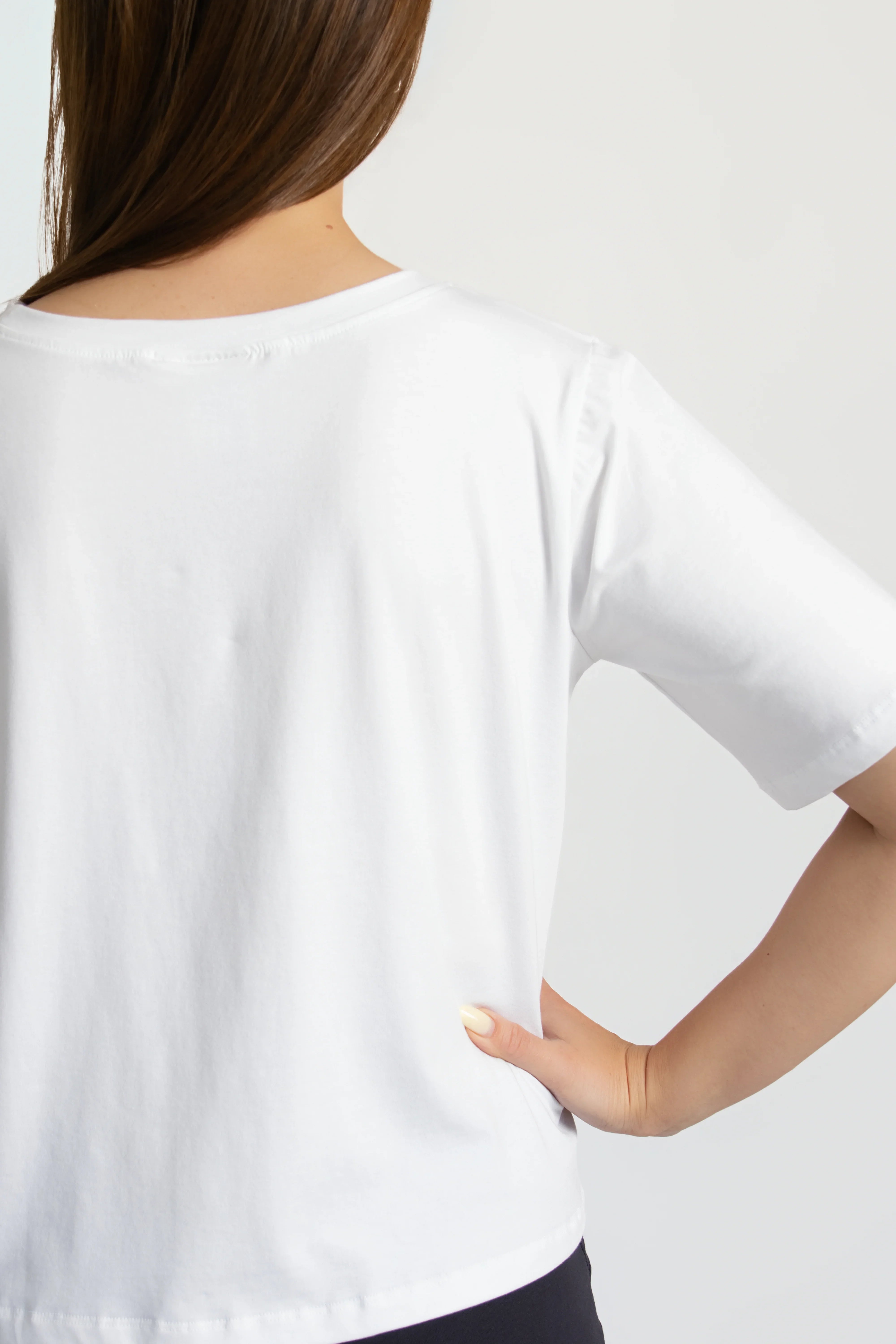 Organic Flex Crew Tee - White