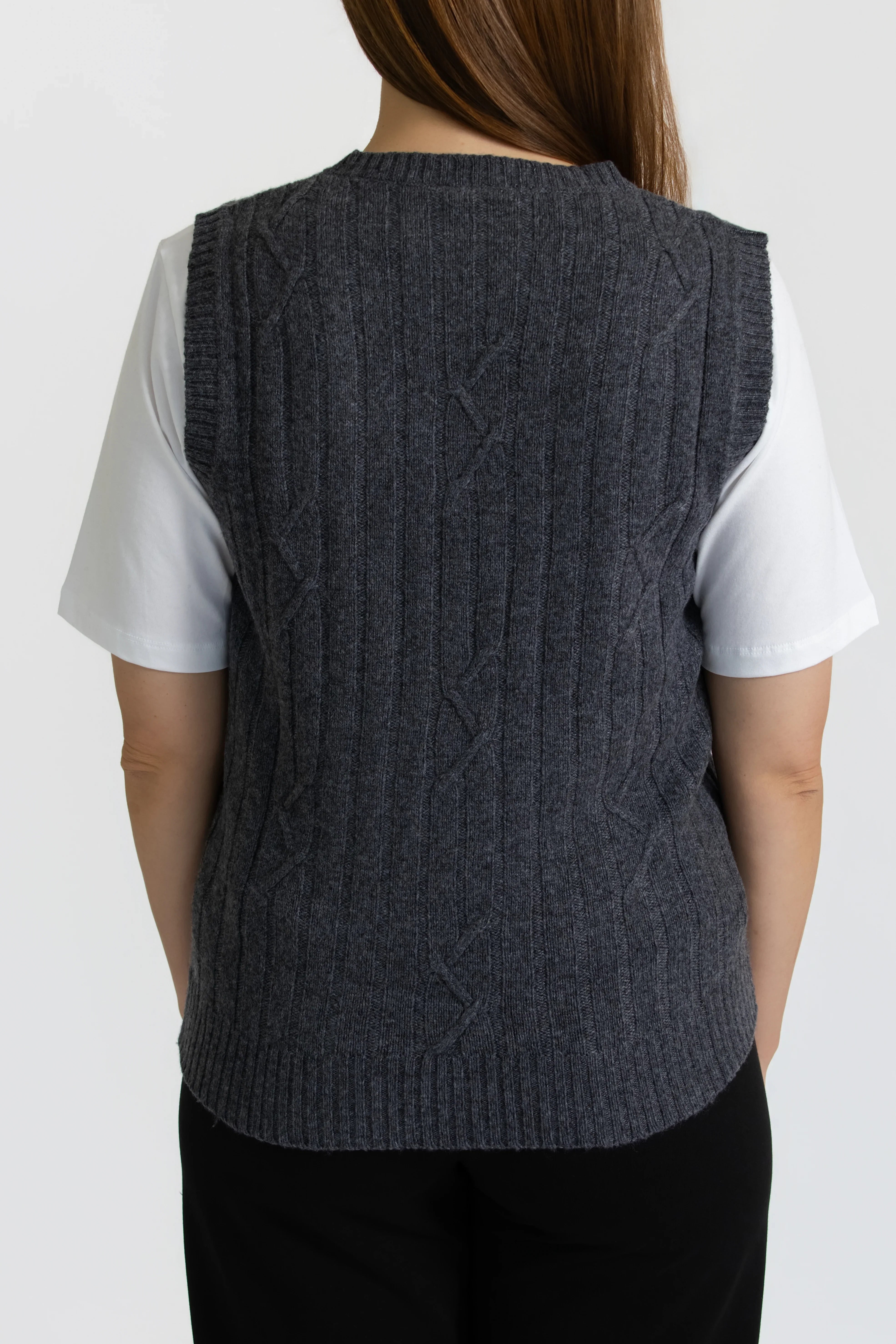 Harvest Merino Vest - Storm Grey