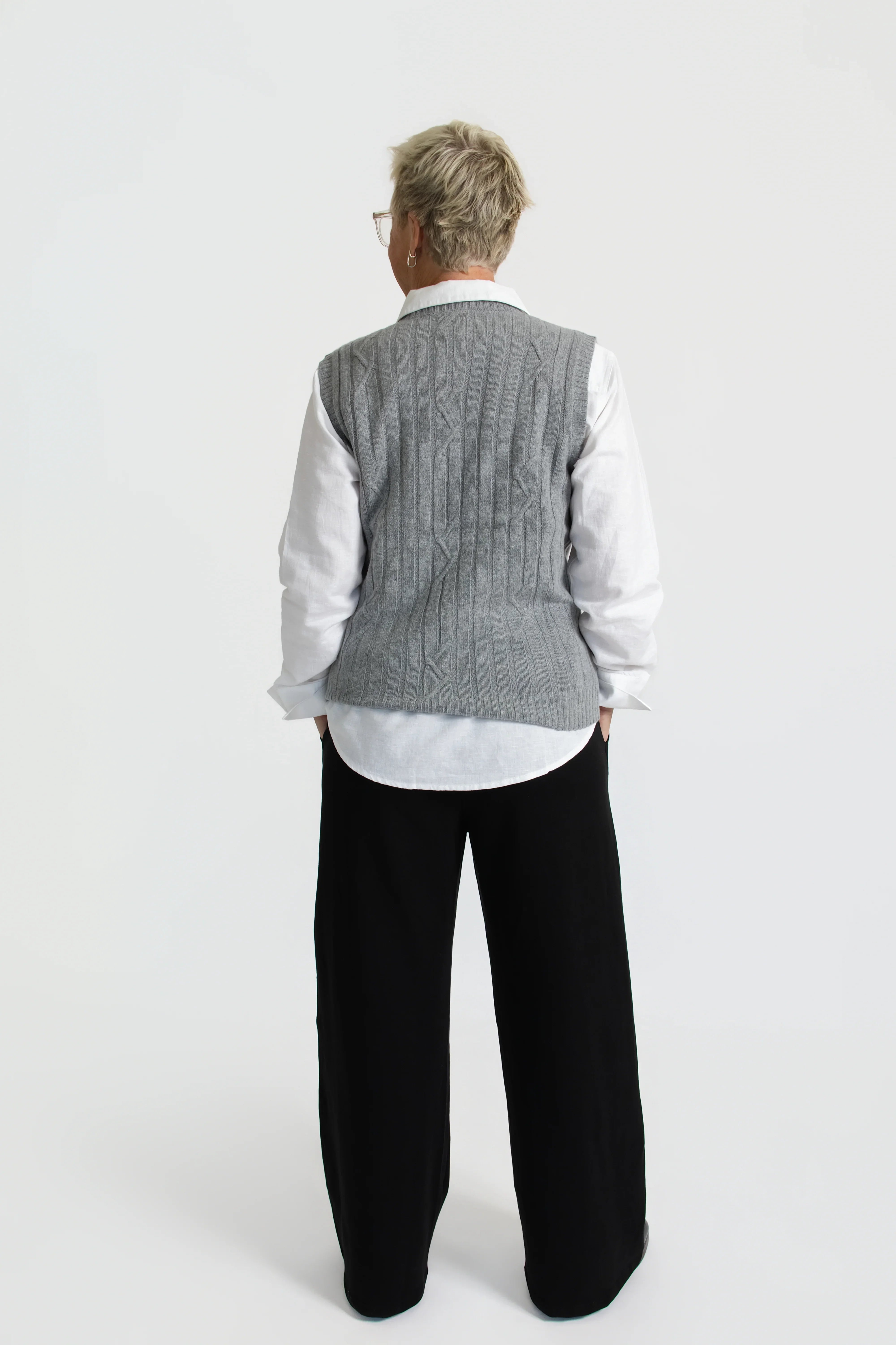 Harvest Merino Vest - Teal