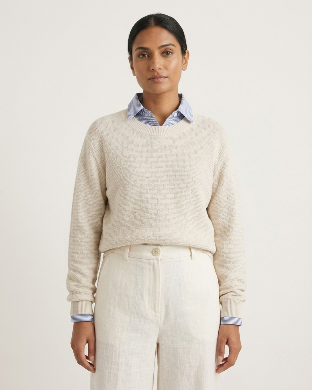 Sky pinstripe shirt