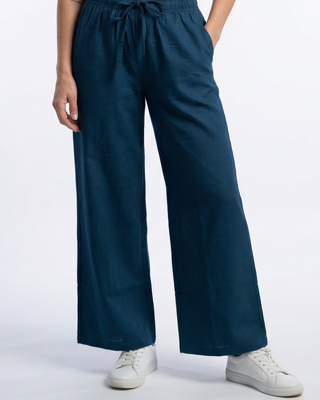 Pillars Blue Wide-leg Pants