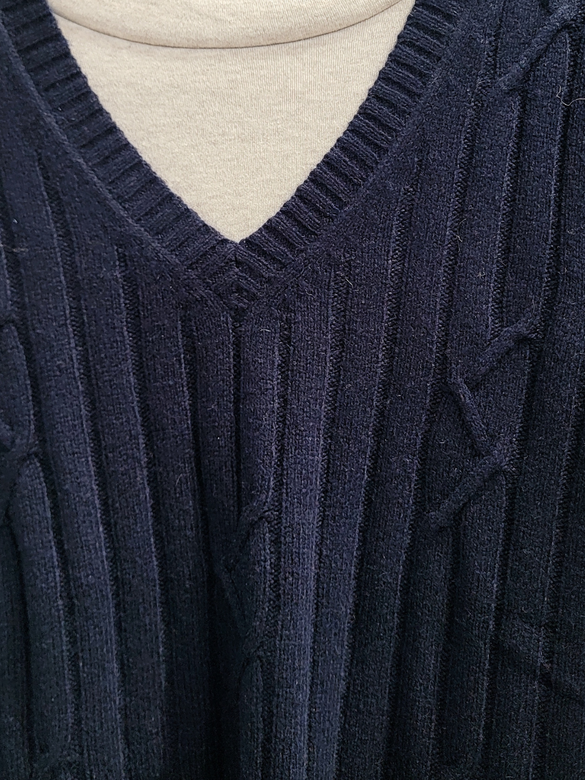 Harvest Merino Vest - Navy Blue