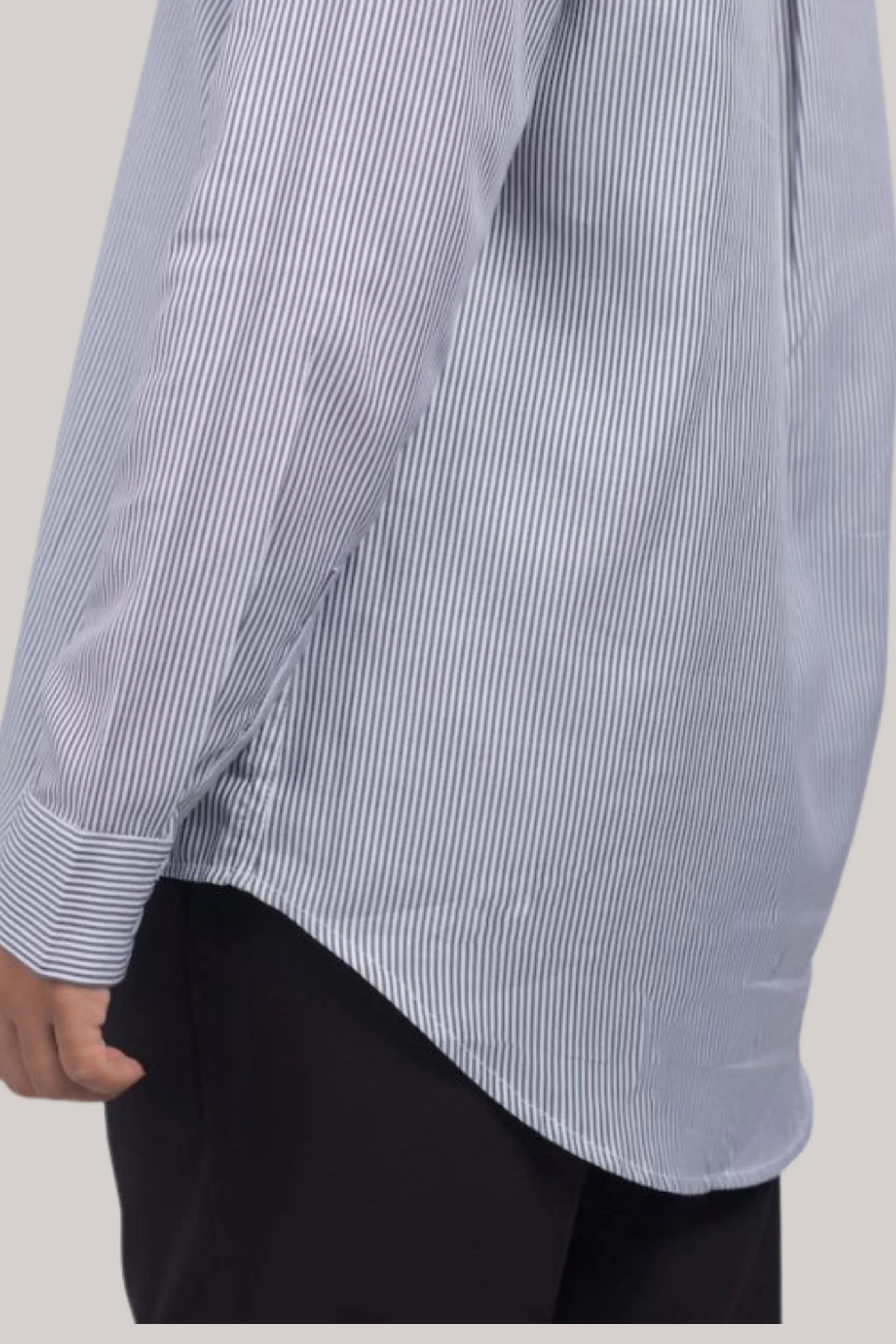 Grey Pinstripe Shirt
