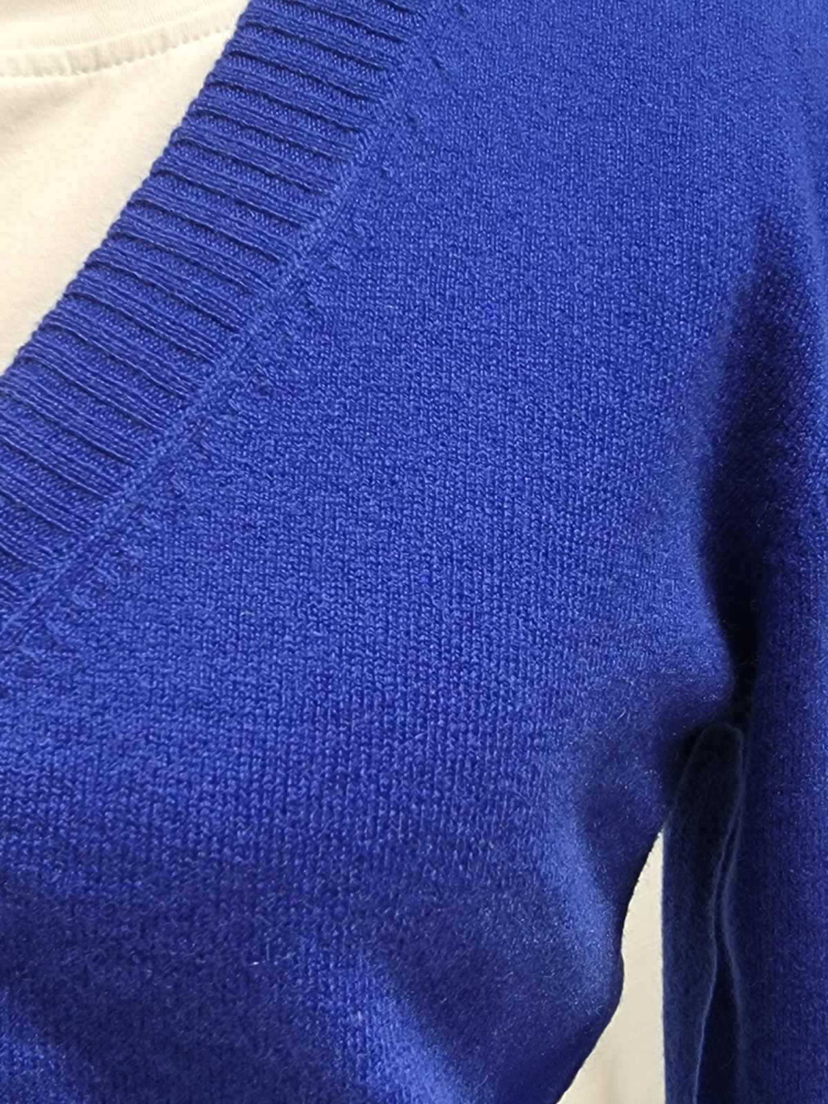 Cashmere-Merino Cardigan - Cobalt