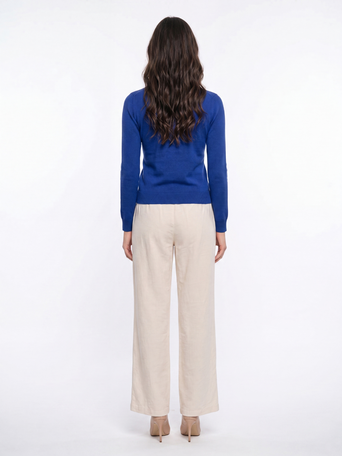 Cashmere-Merino Cardigan - Cobalt