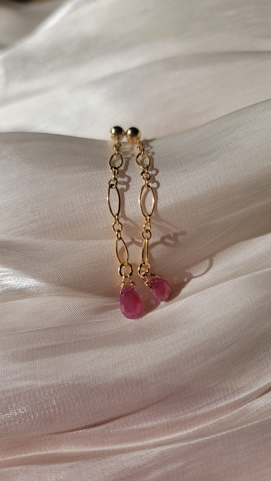 Rosé Dusk Drop Earrings