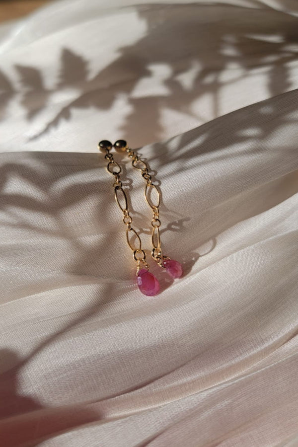 Rosé Dusk Drop Earrings