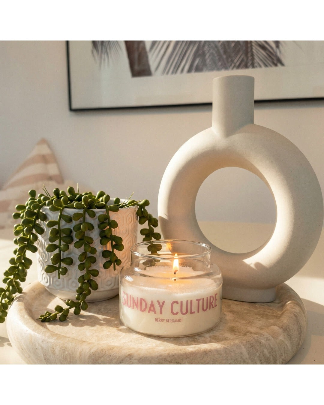 Sunday Culture Berry Bergamot Sand Wax Candle