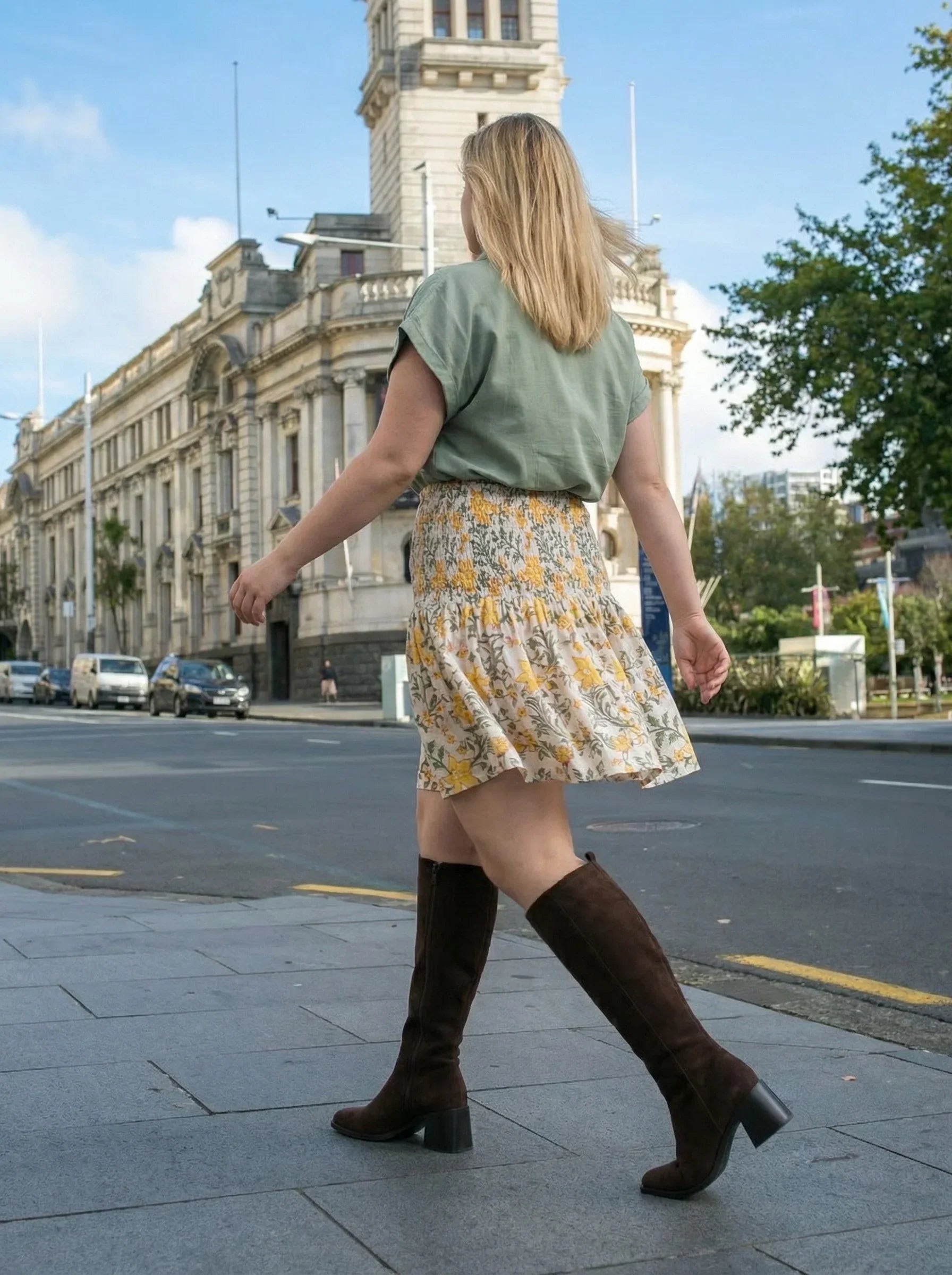 Honey Petal Mini Skirt