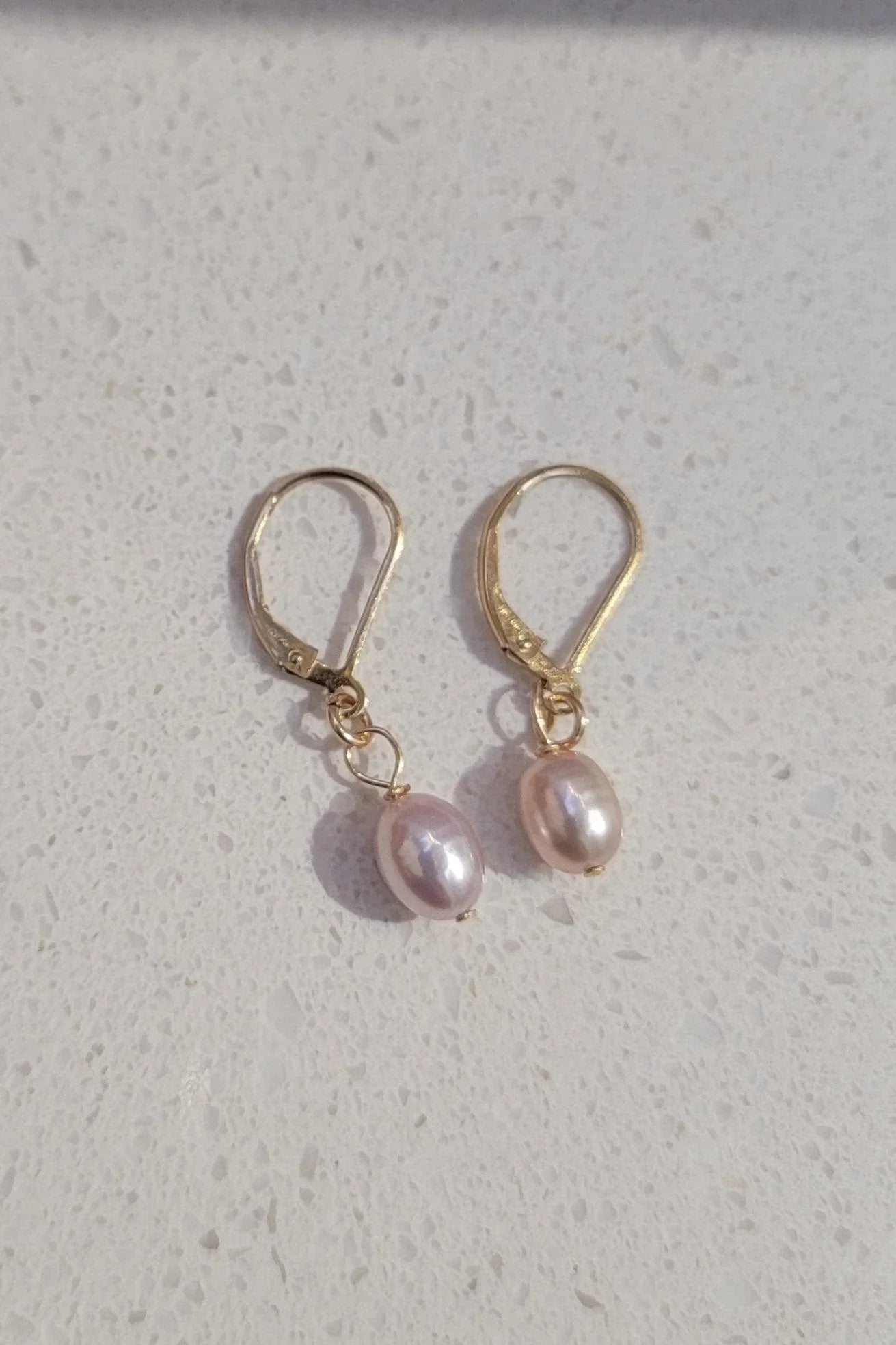 Pearl Drop Earrings - Silver - Reca