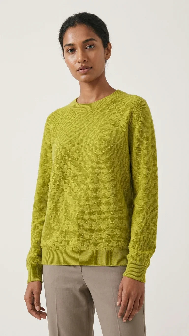 Black Textured Cotton Knit