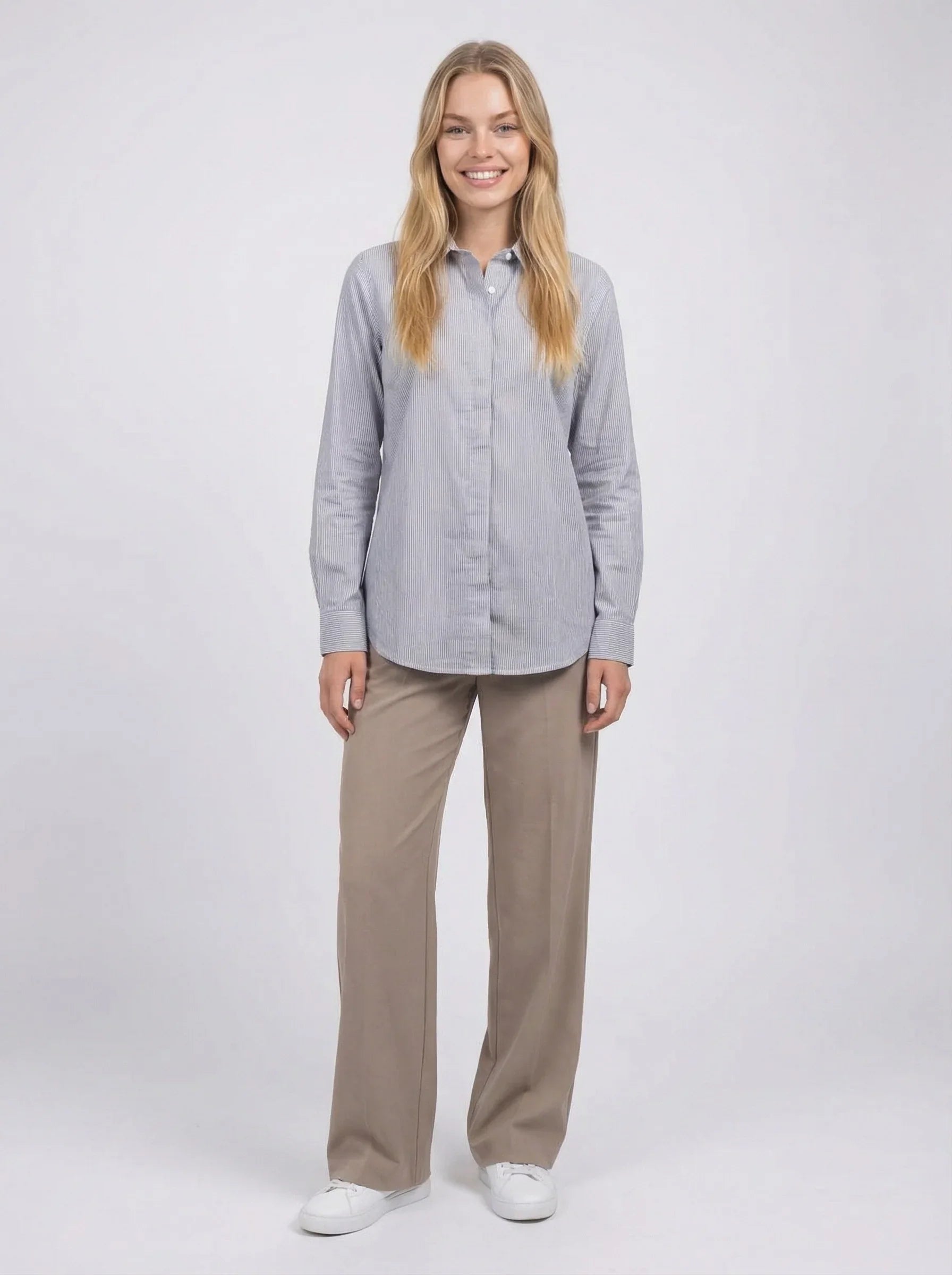 Grey Pinstripe Shirt