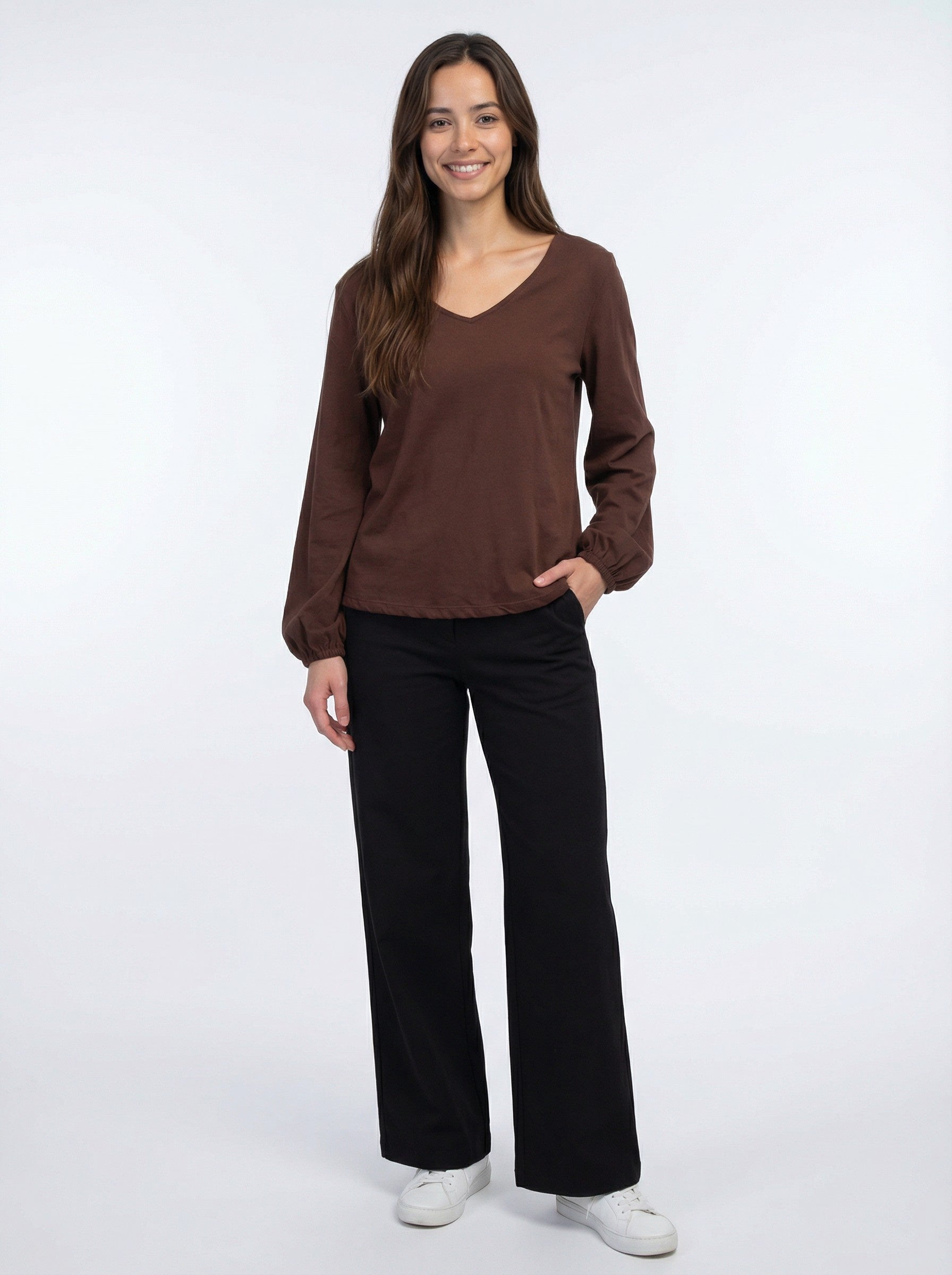 Bishop Blouse - Redwood