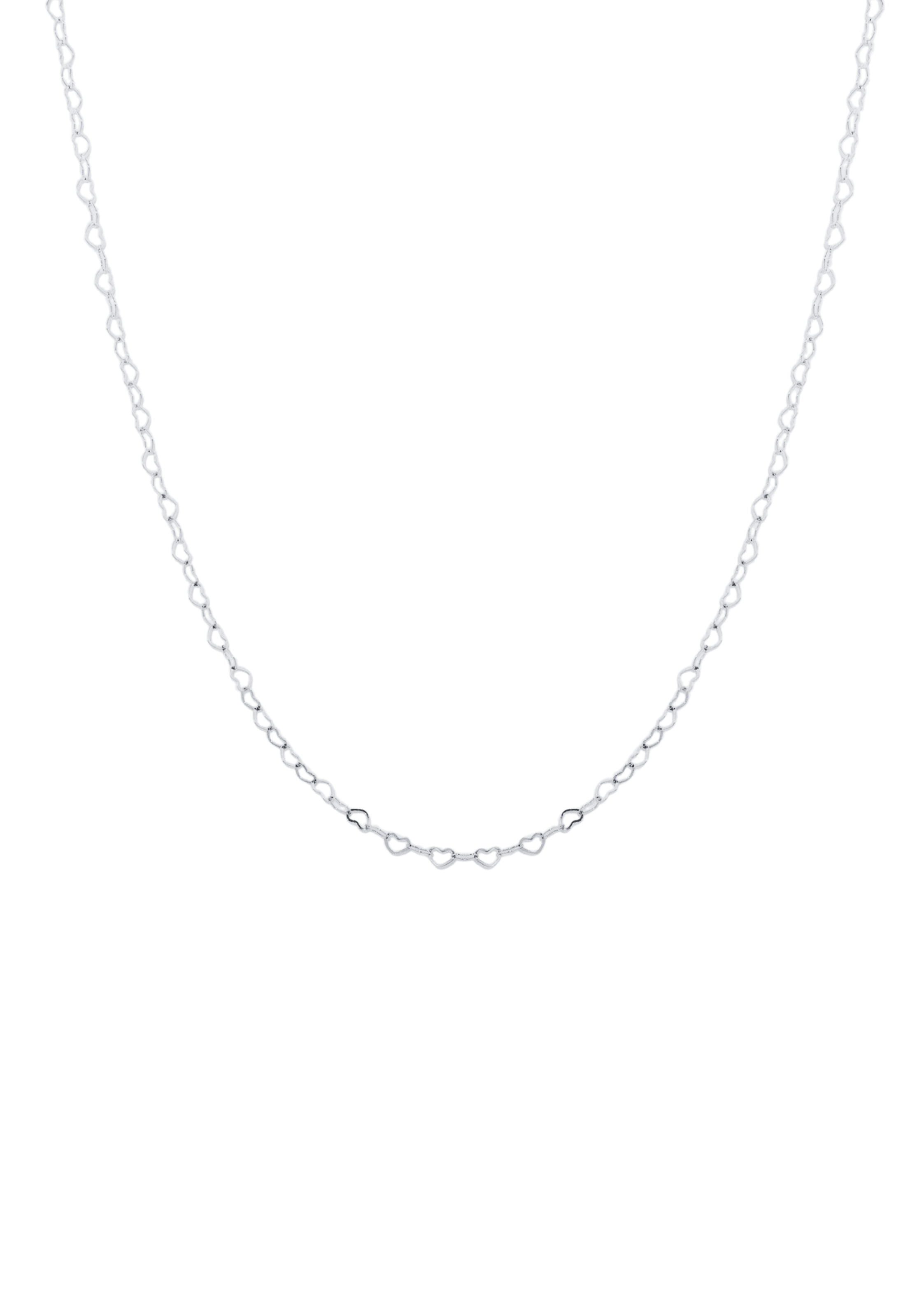 Silver Heart Link Chain - Reca