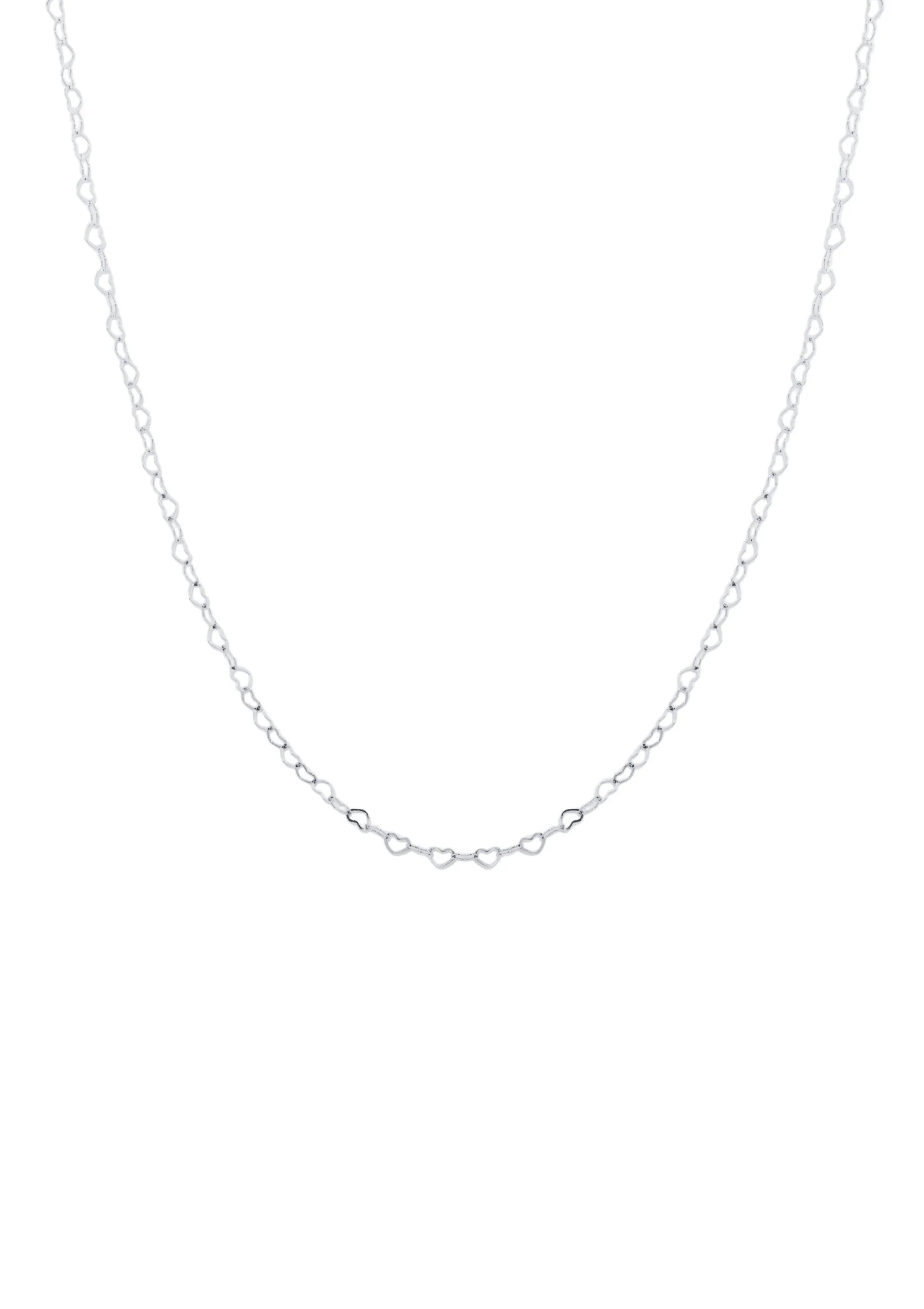 Silver Heart Link Chain - Reca
