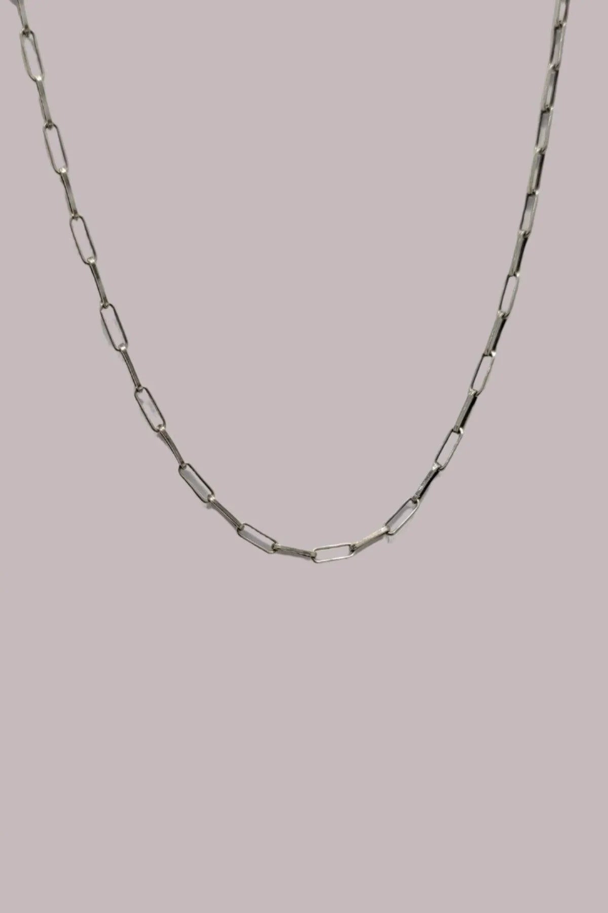 Silver Paper Clip Chain - Reca