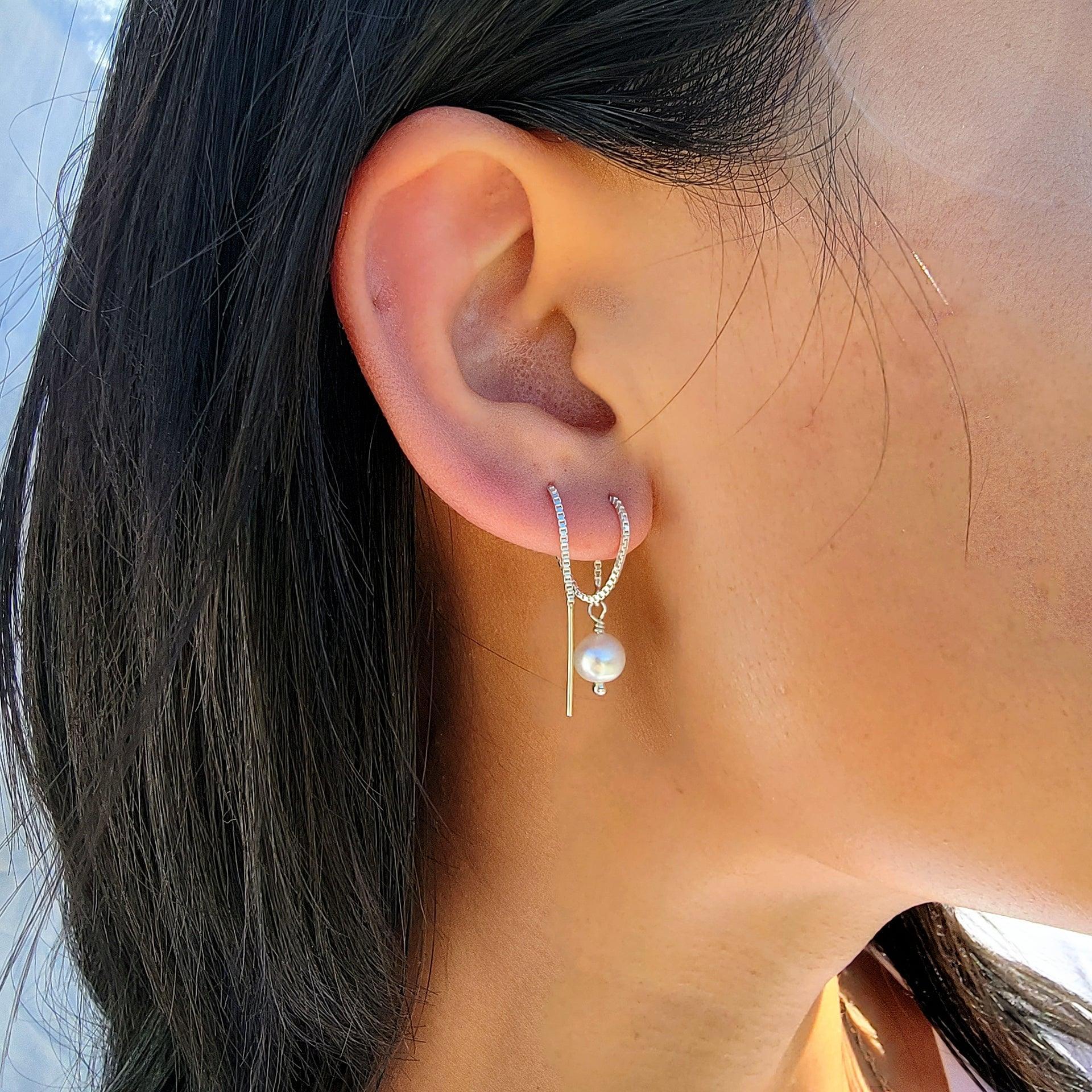 Sterling lightning bolt Threaders - Reca