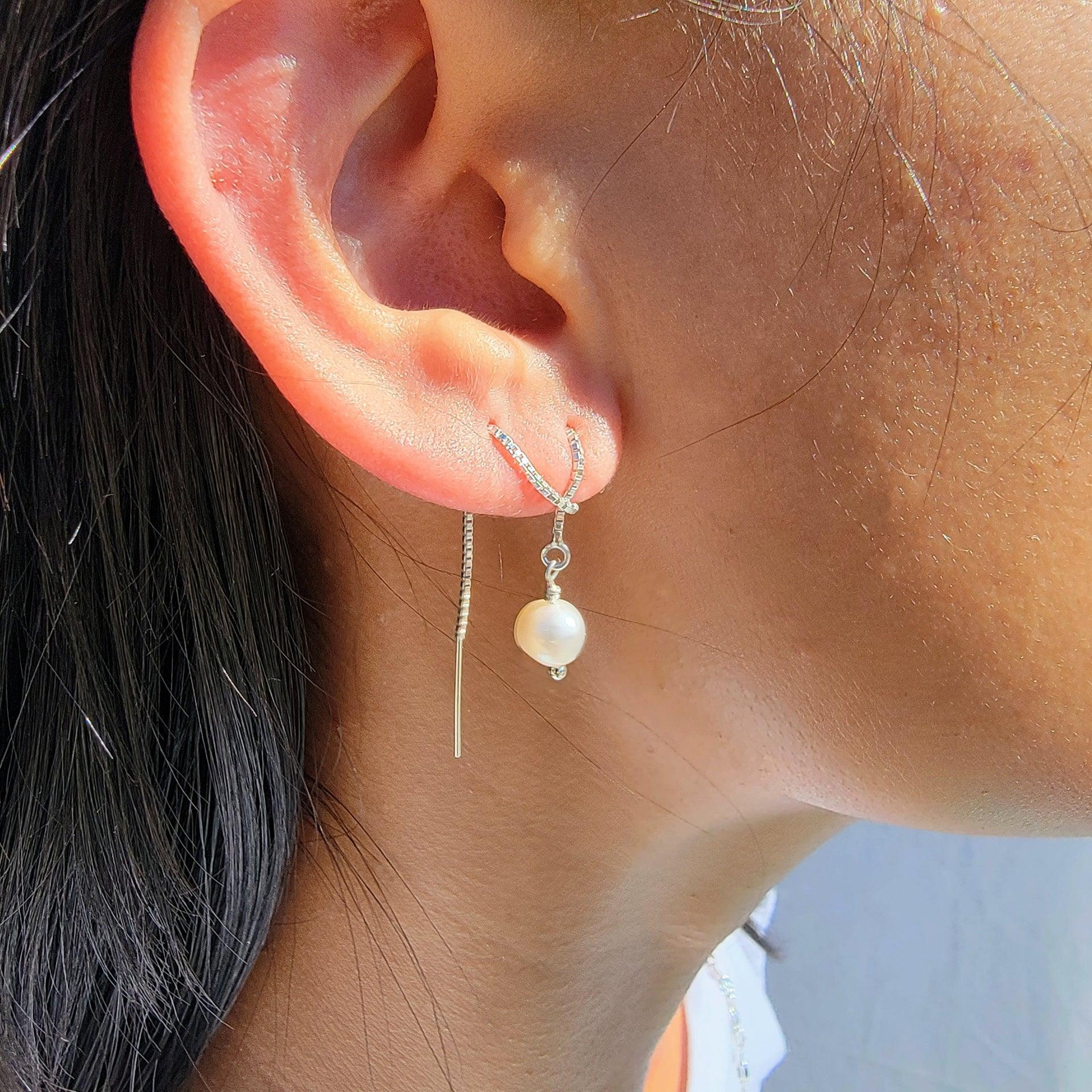 Sterling lightning bolt Threaders - Reca