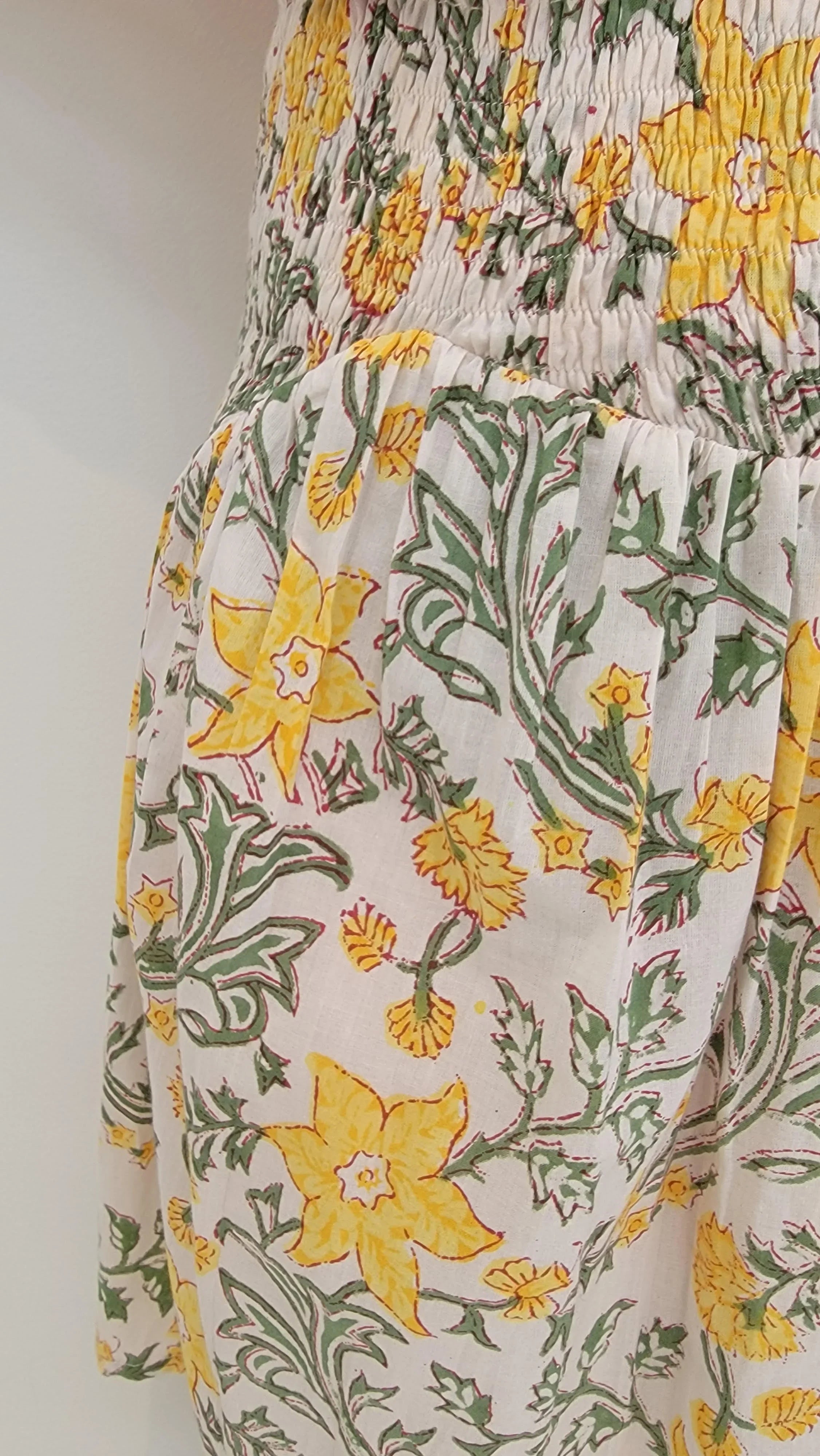 close up image of Honey Petal Mini Skirt