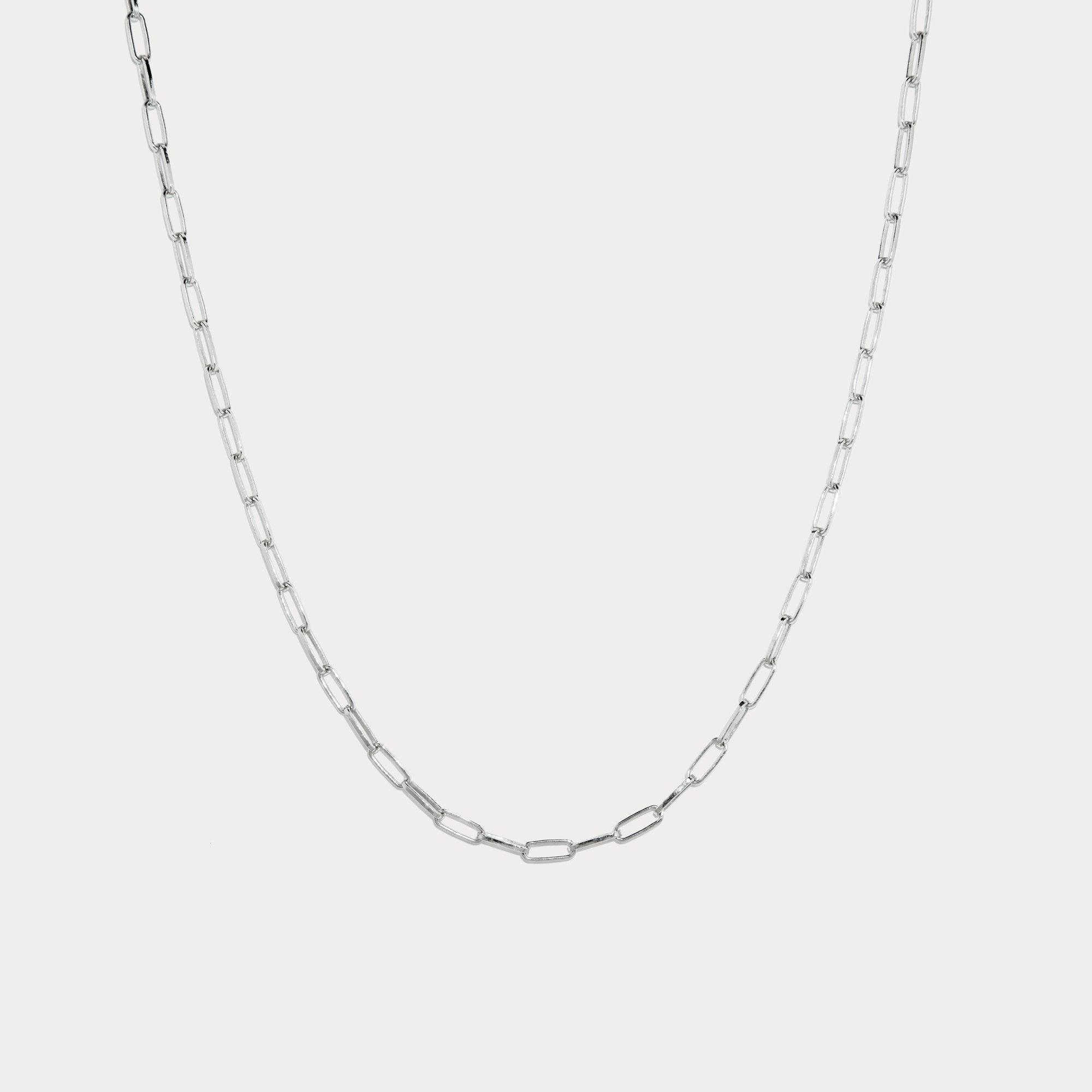 Silver Paper Clip Chain - Reca