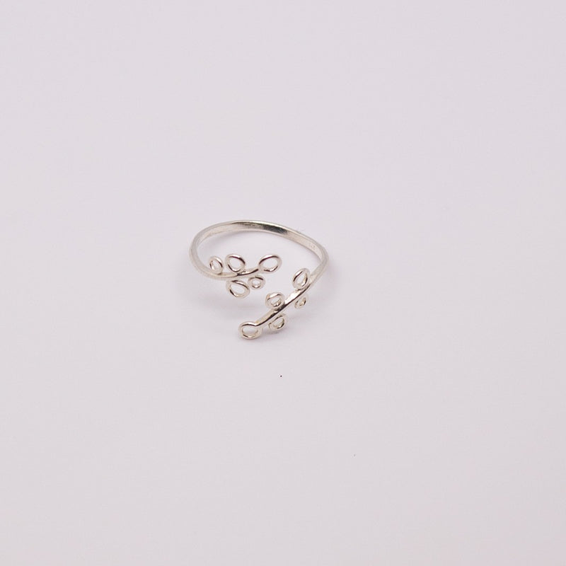 Adjustable Leaf Wrap Ring