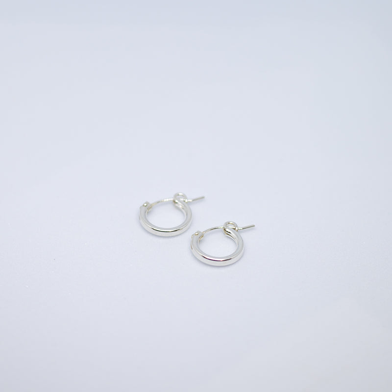 Silver Sleeper Earrings