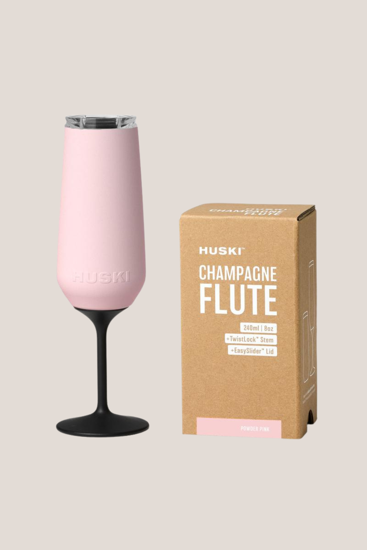 Huski Champagne Flute - Powder Pink