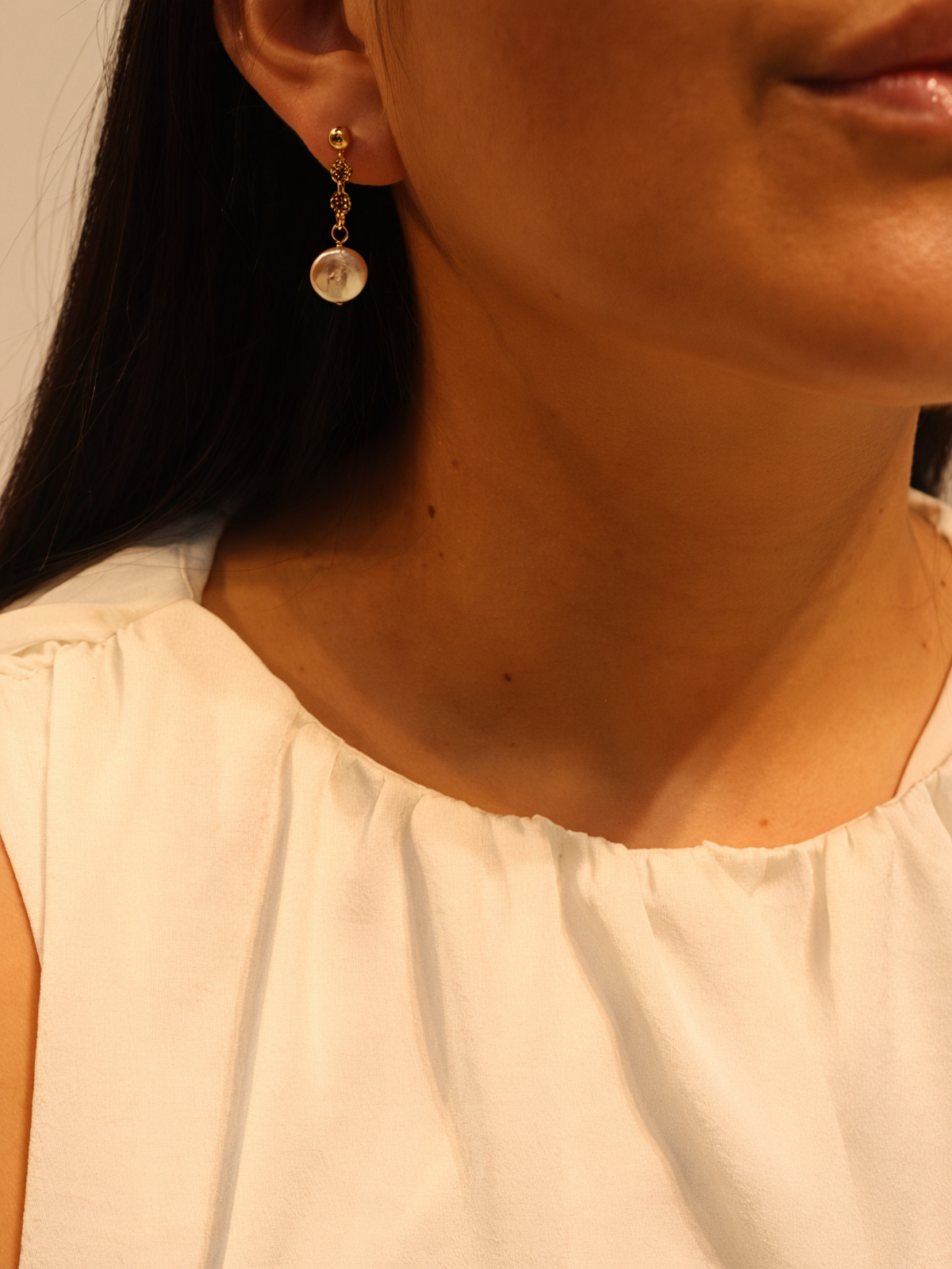 Luna Pearl Drop Earrings