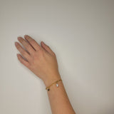 Large Gold Plain Chain Bracelet